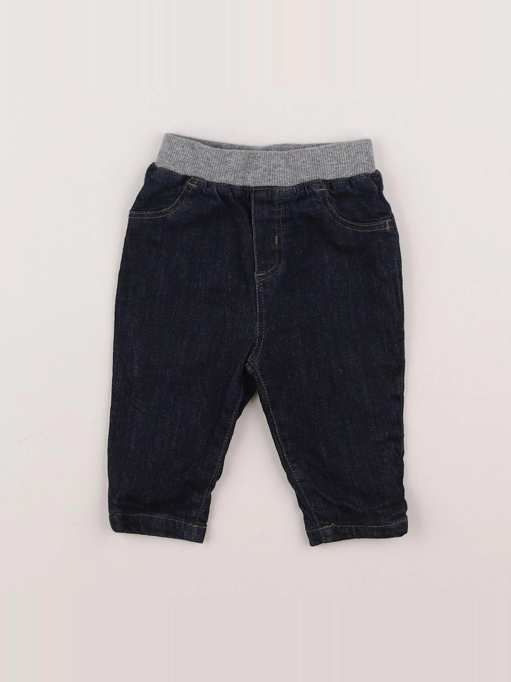 Boutchou - jean doublé bleu - 3 mois