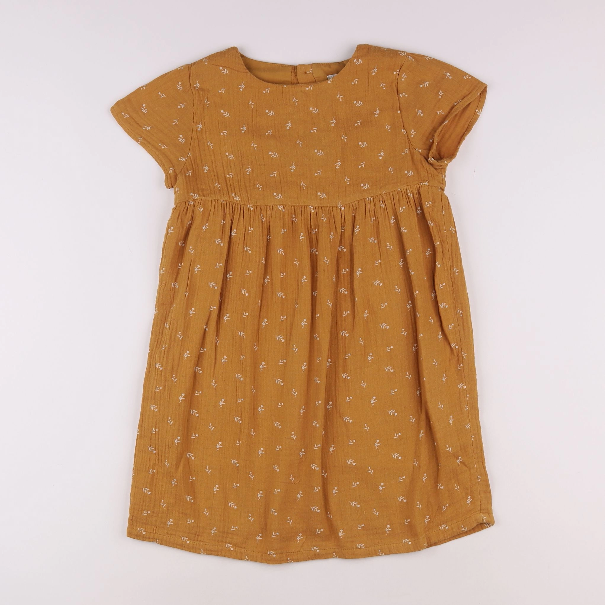 Little Cigogne - robe jaune - 8 ans