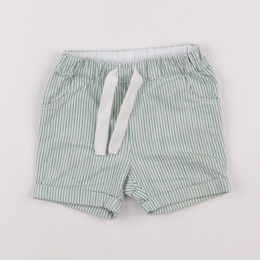 Petit Bateau - short bleu - 12 mois