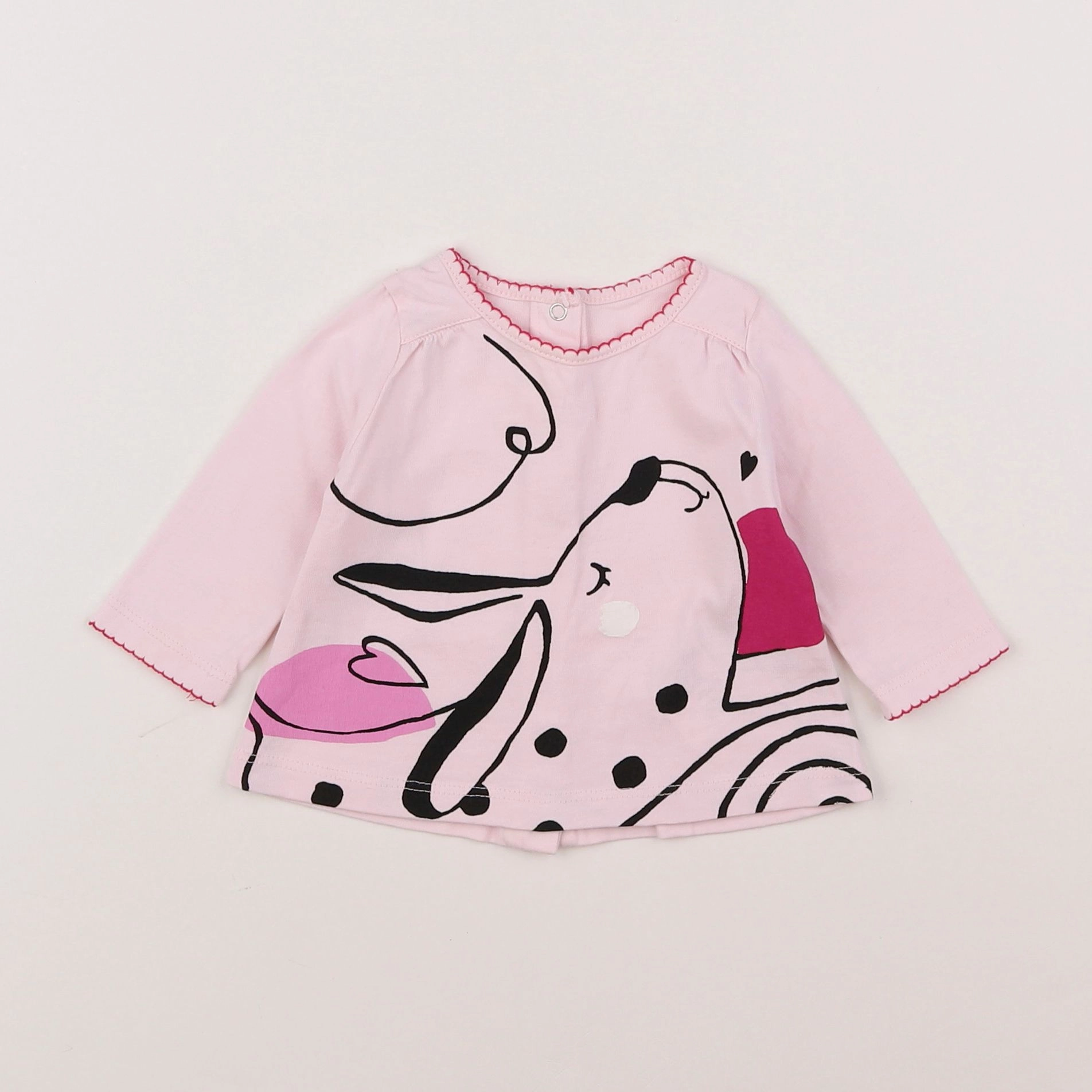 Catimini - tee-shirt rose - 3 mois