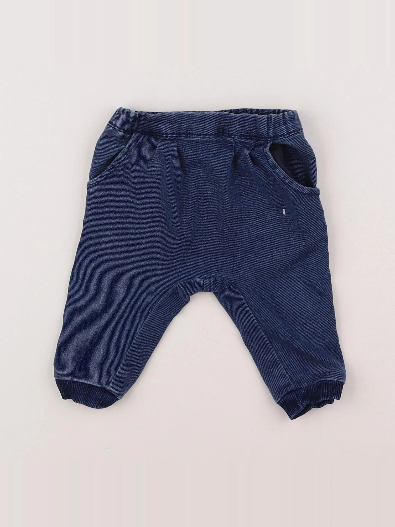 Benetton - sarouel bleu - 6/9 mois