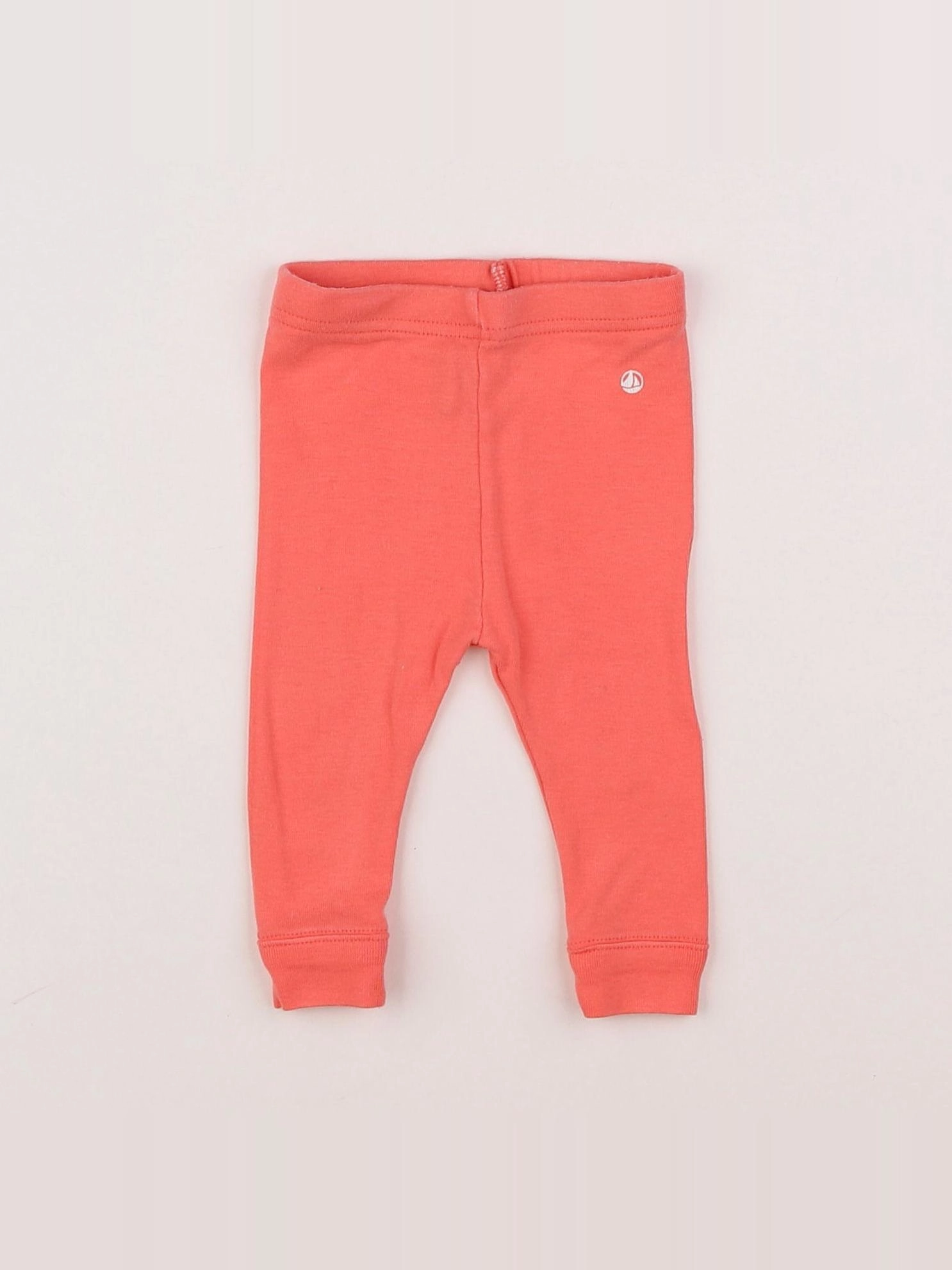 Petit Bateau - legging orange - 3 mois