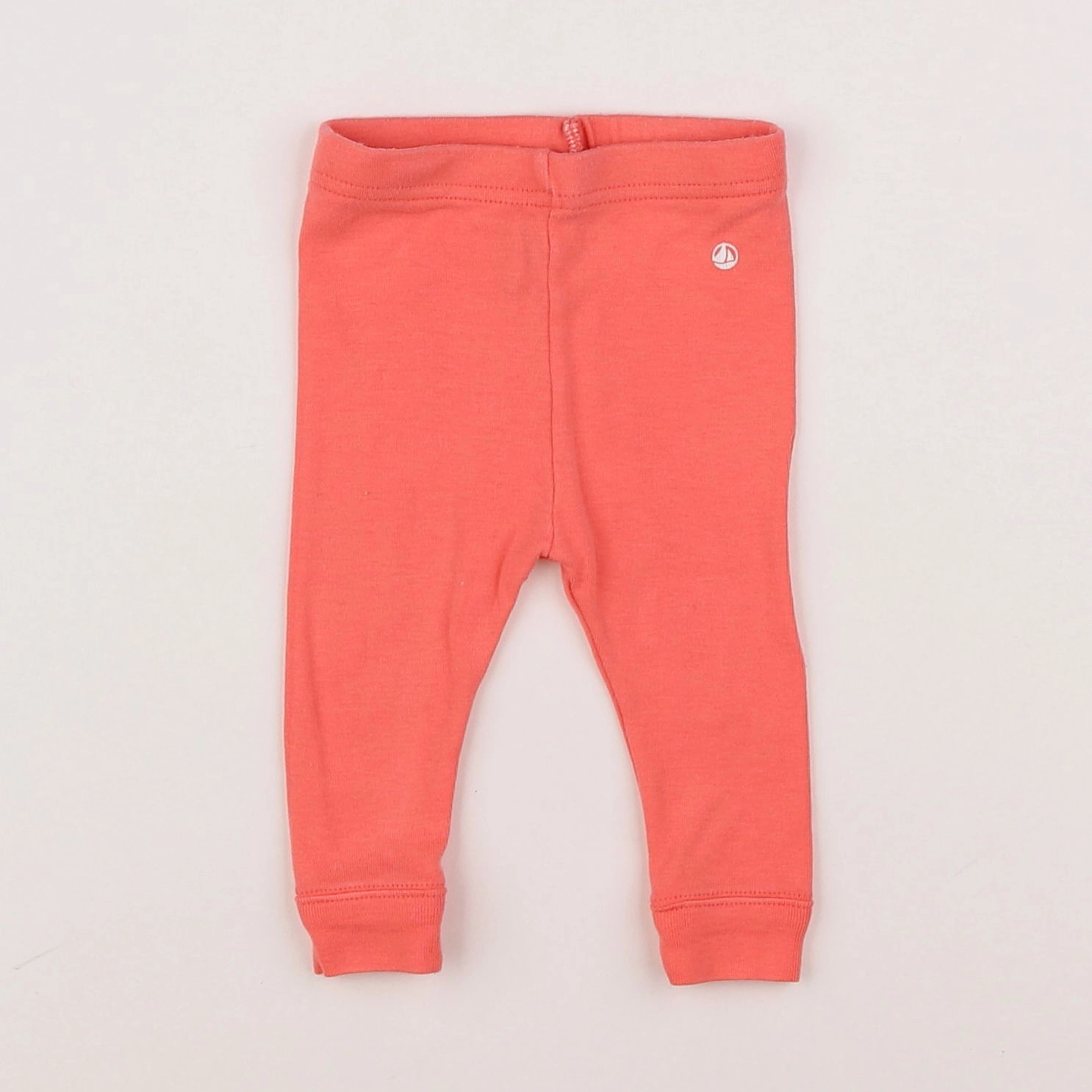 Petit Bateau - legging orange - 3 mois