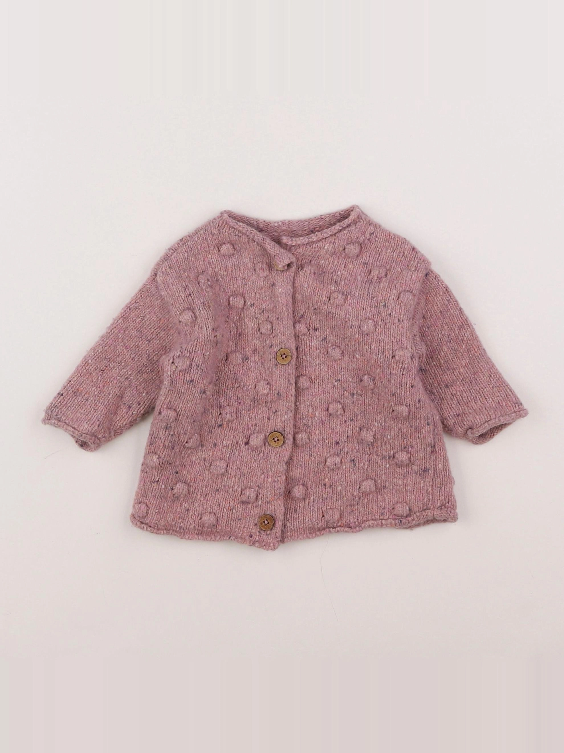Play Up - gilet rose - 6 mois