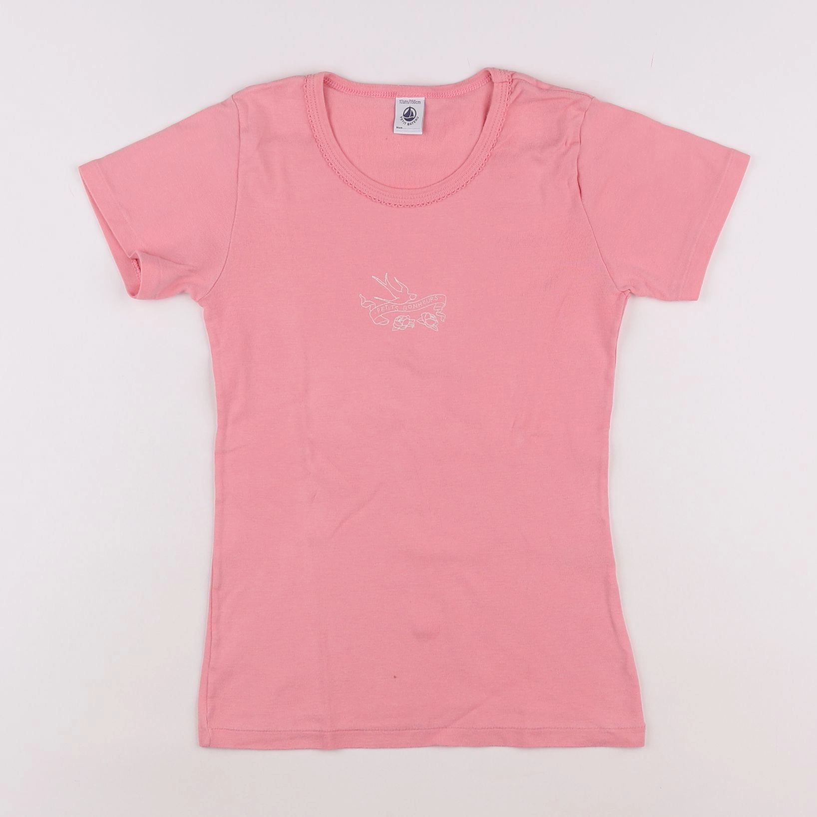 Petit Bateau - maillot de corps rose - 12 ans