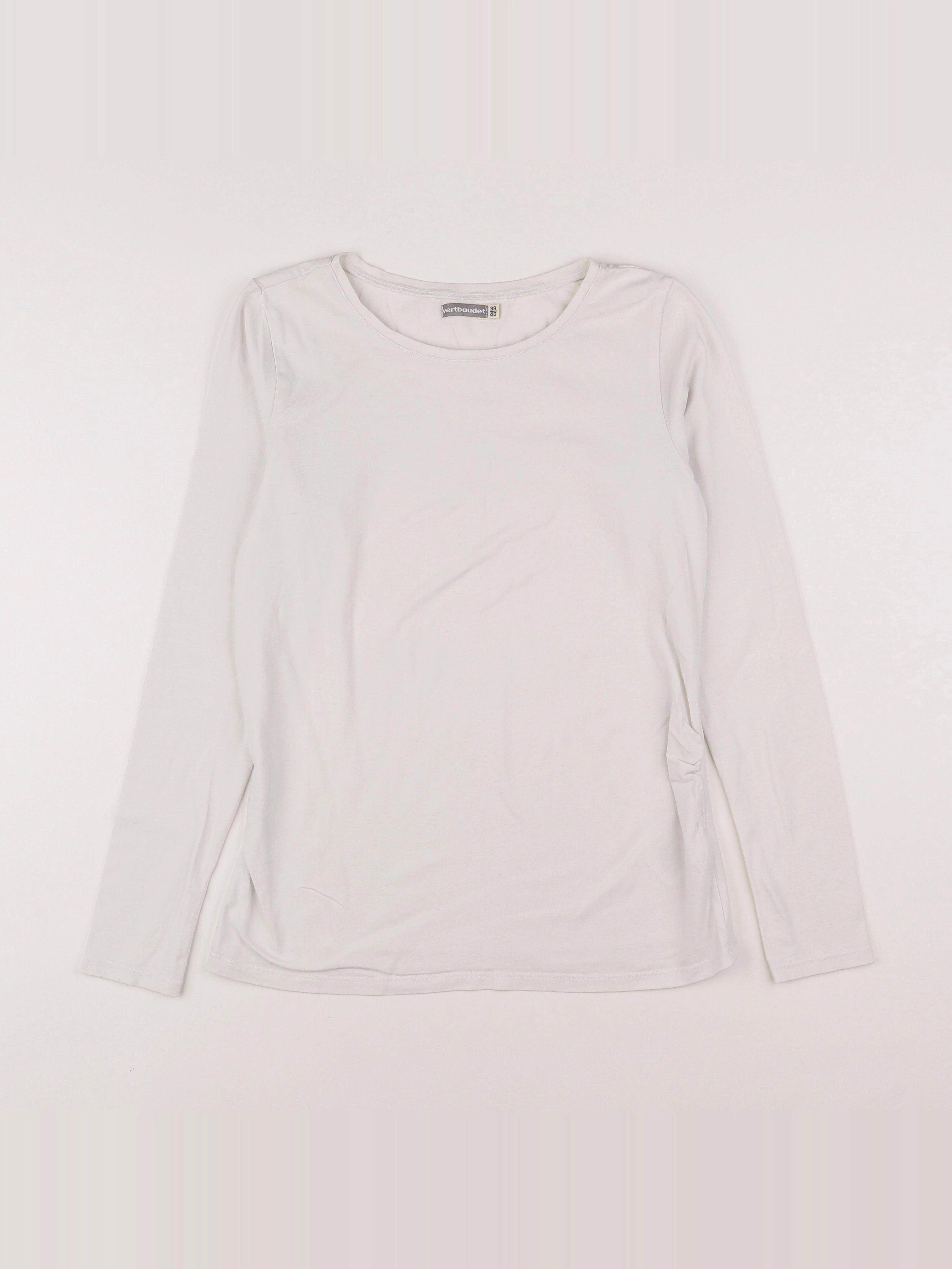 Vertbaudet - tee-shirt grossesse blanc - 38 à 40
