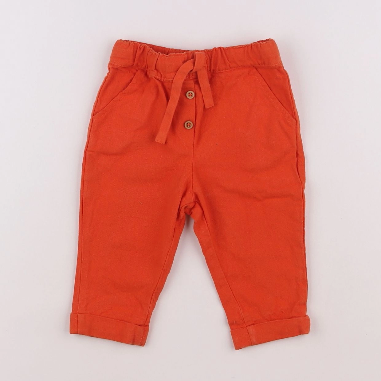Boutchou - pantalon orange - 9 mois