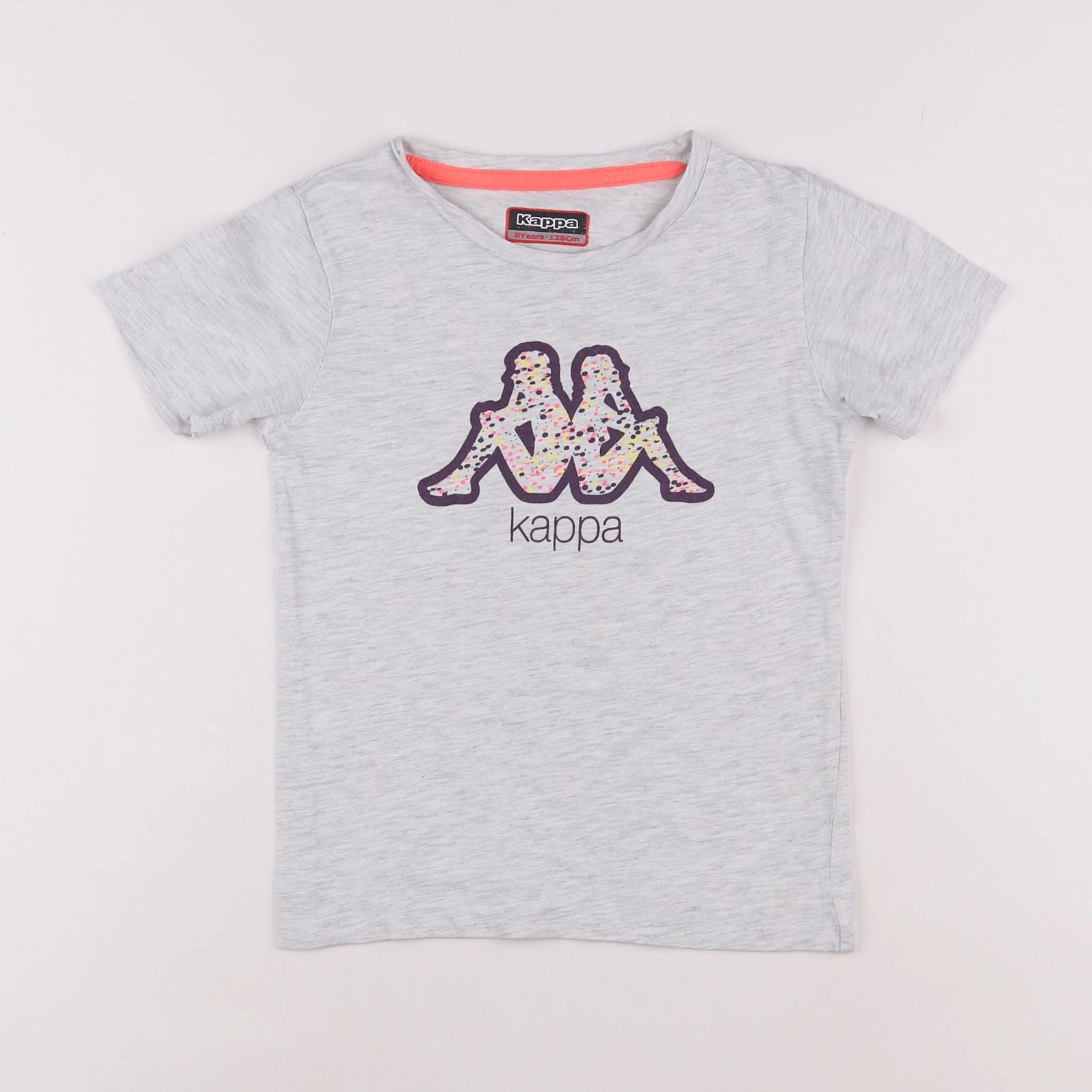 Kappa - tee-shirt gris - 8 ans