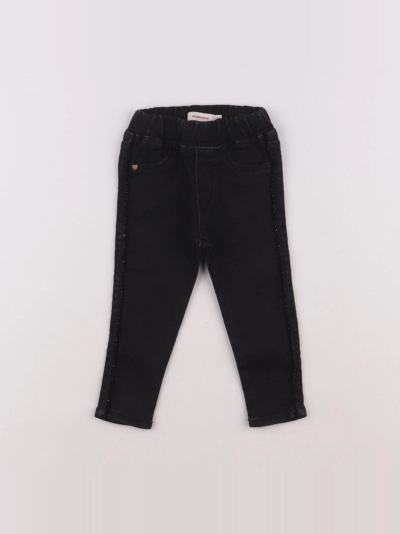 Catimini - jegging noir - 9 mois