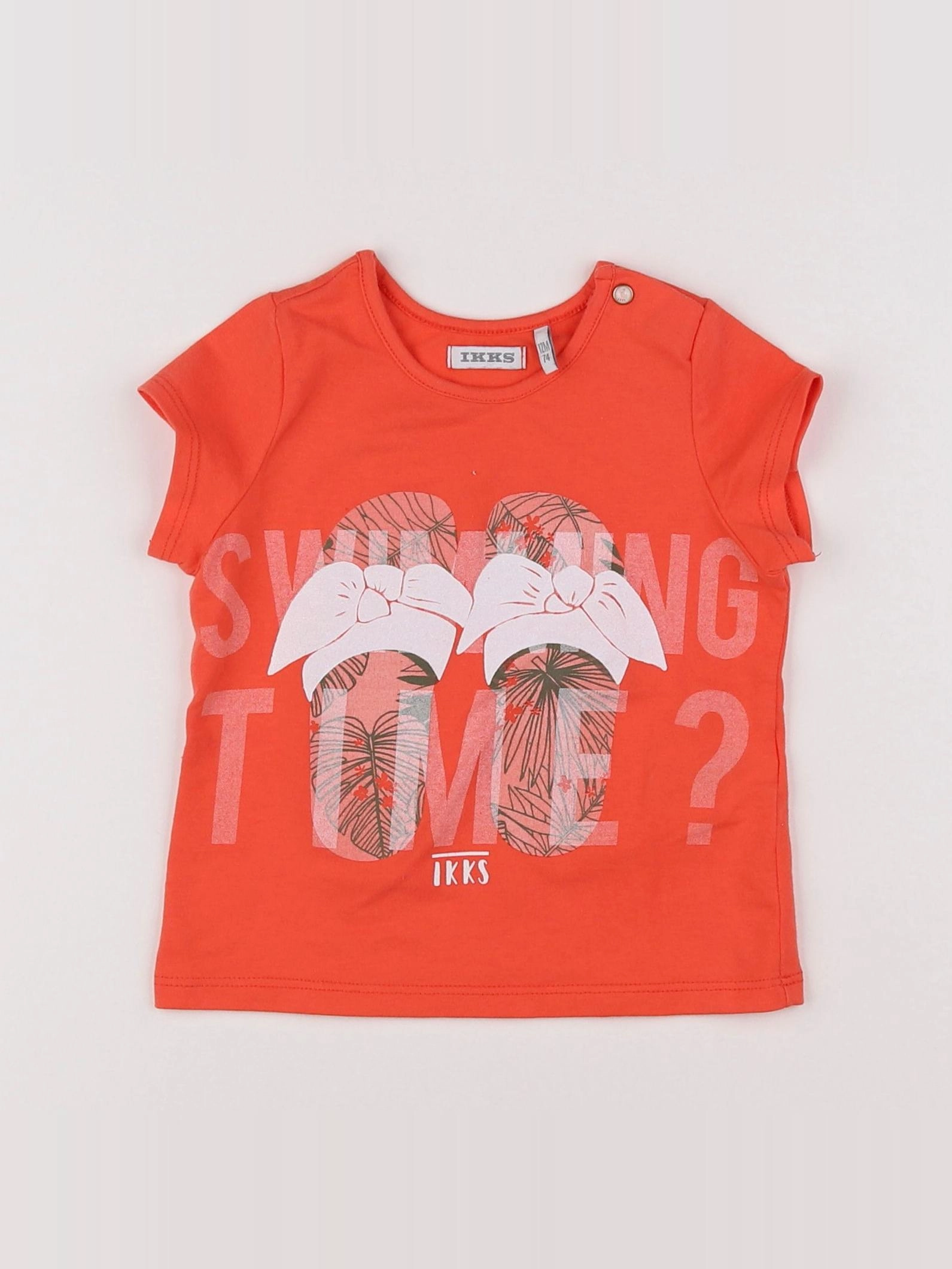IKKS - tee-shirt orange - 12 mois