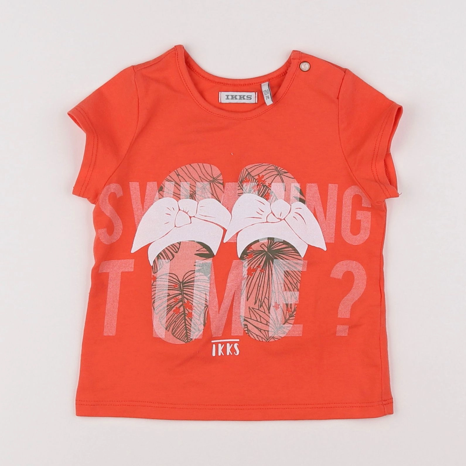 IKKS - tee-shirt orange - 12 mois