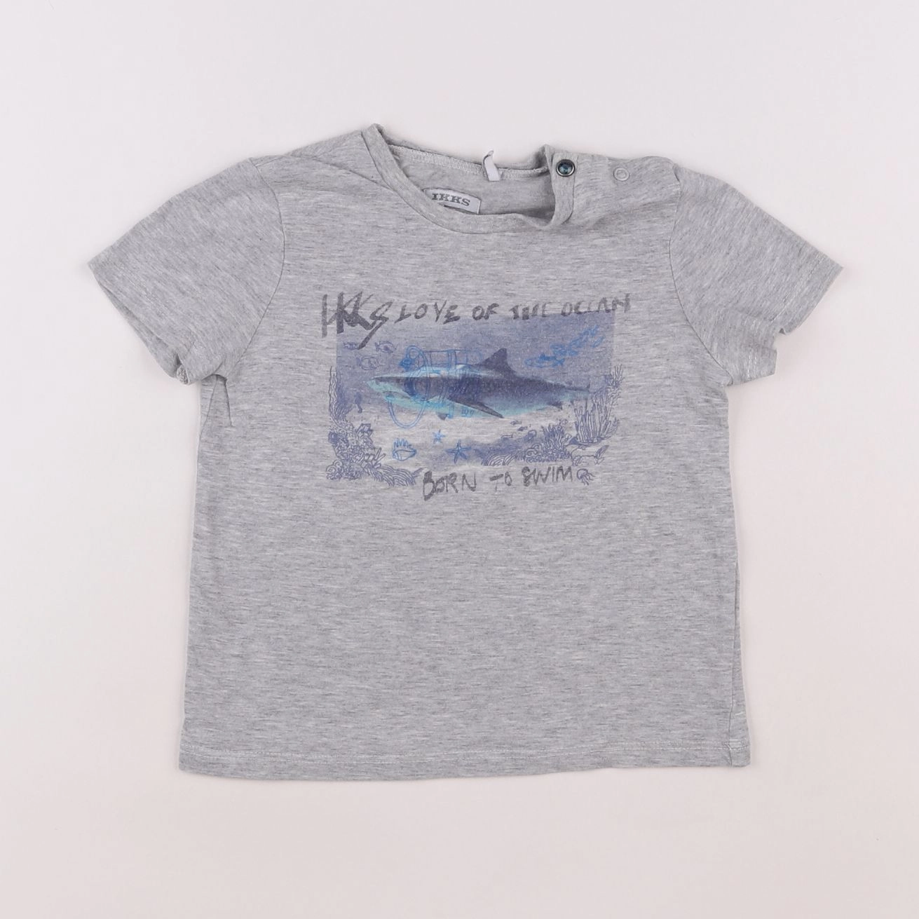 IKKS - tee-shirt gris - 2 ans