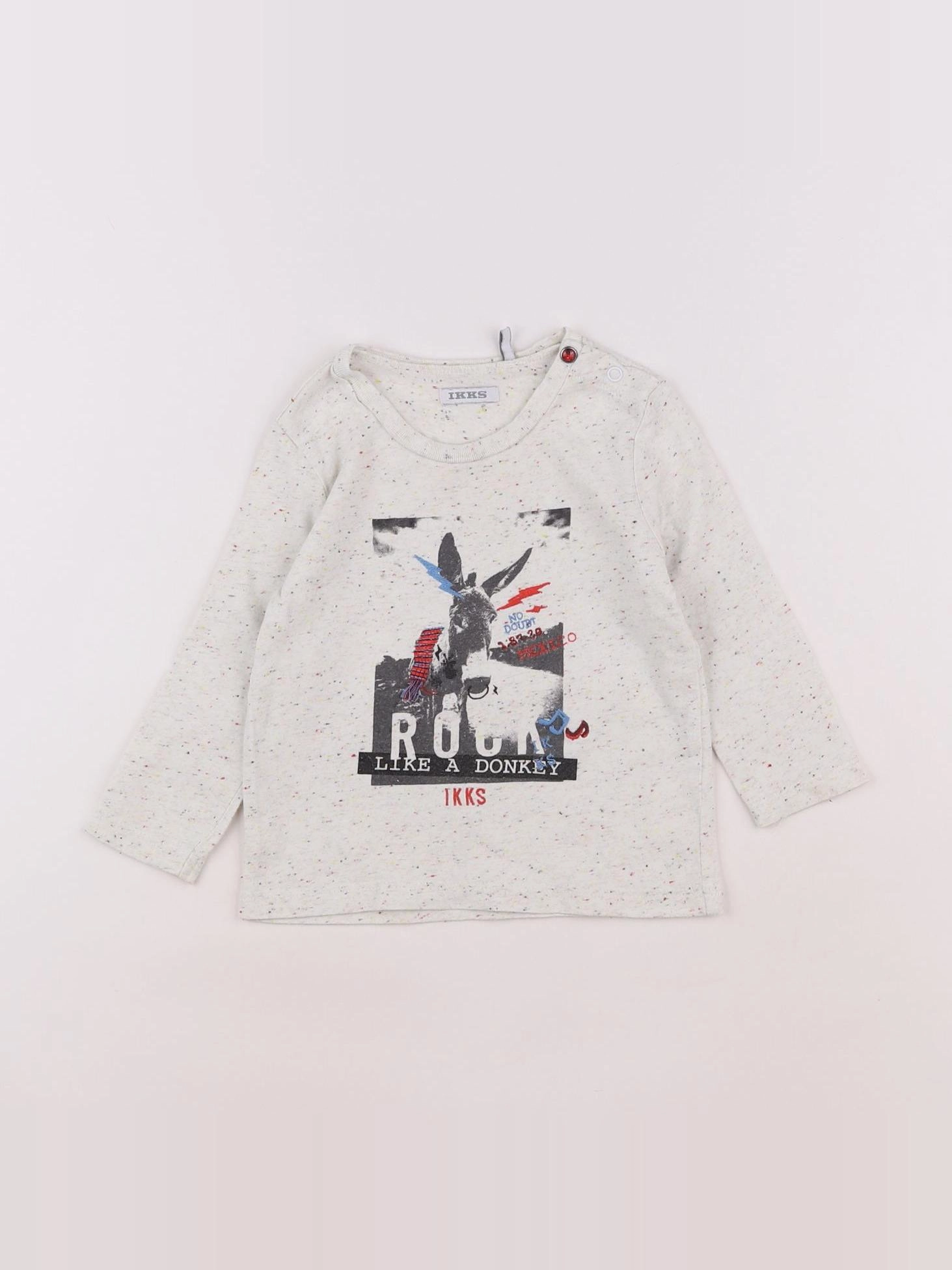 IKKS - tee-shirt blanc - 12 mois
