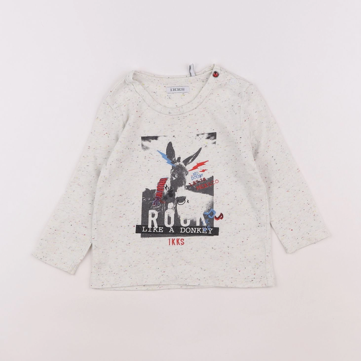 IKKS - tee-shirt blanc - 12 mois