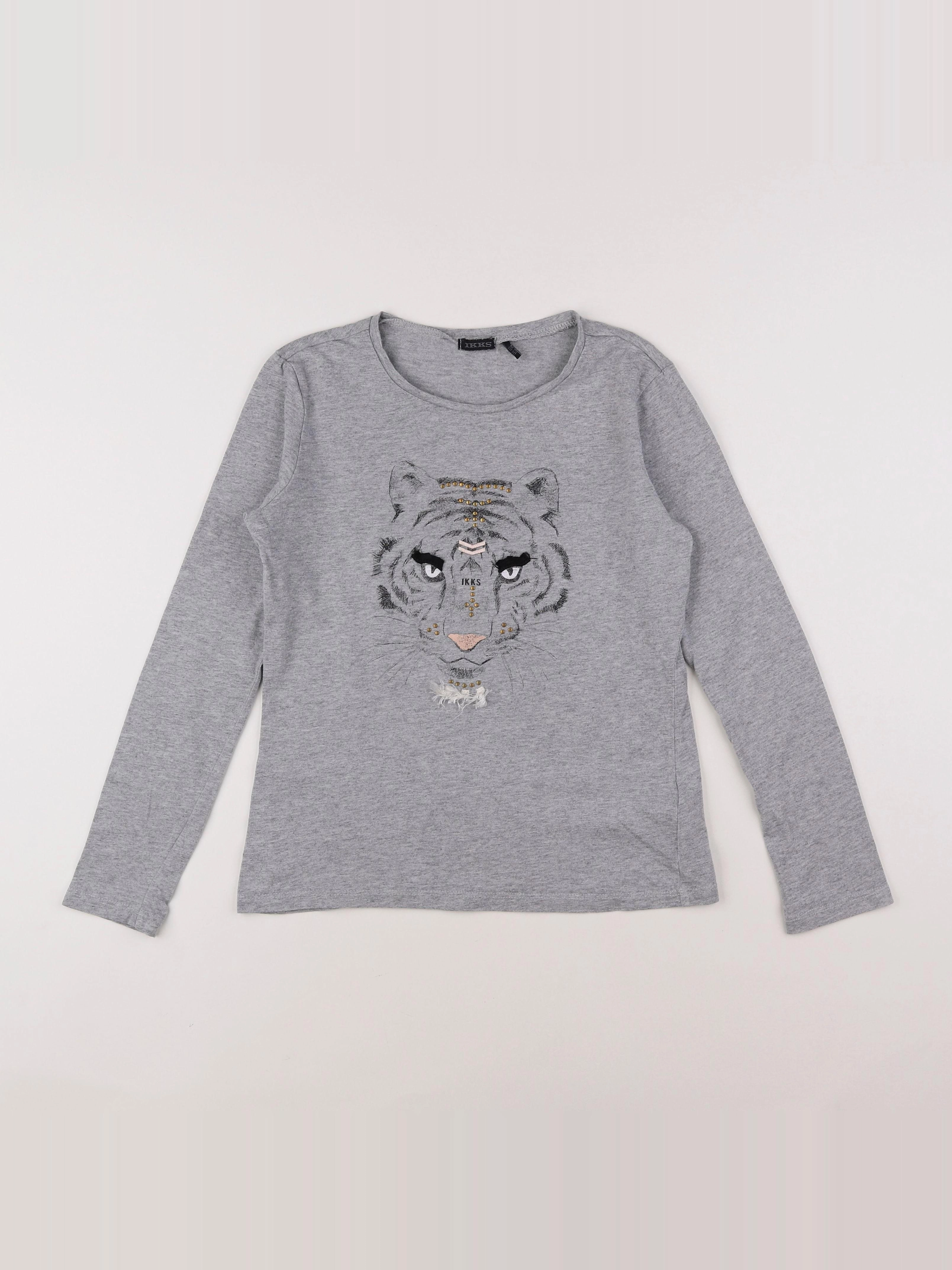 IKKS - tee-shirt gris - 12 ans