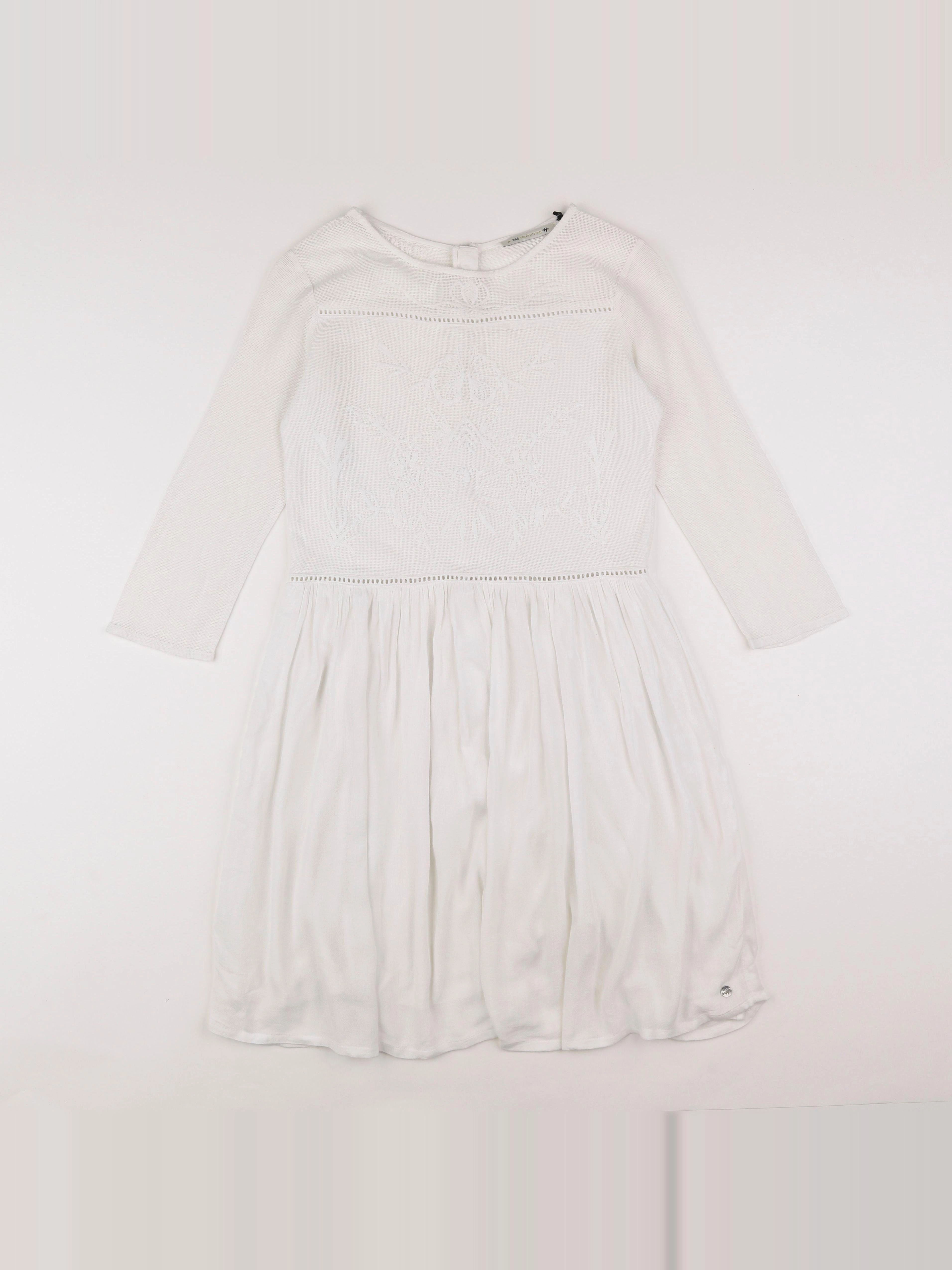 IKKS - robe blanc - 16 ans