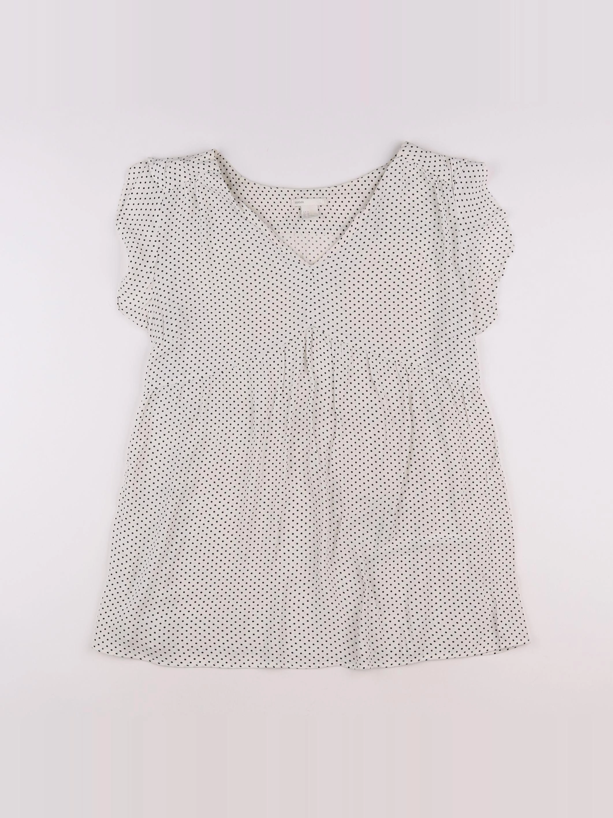 H&M - blouse grossesse blanc - 38