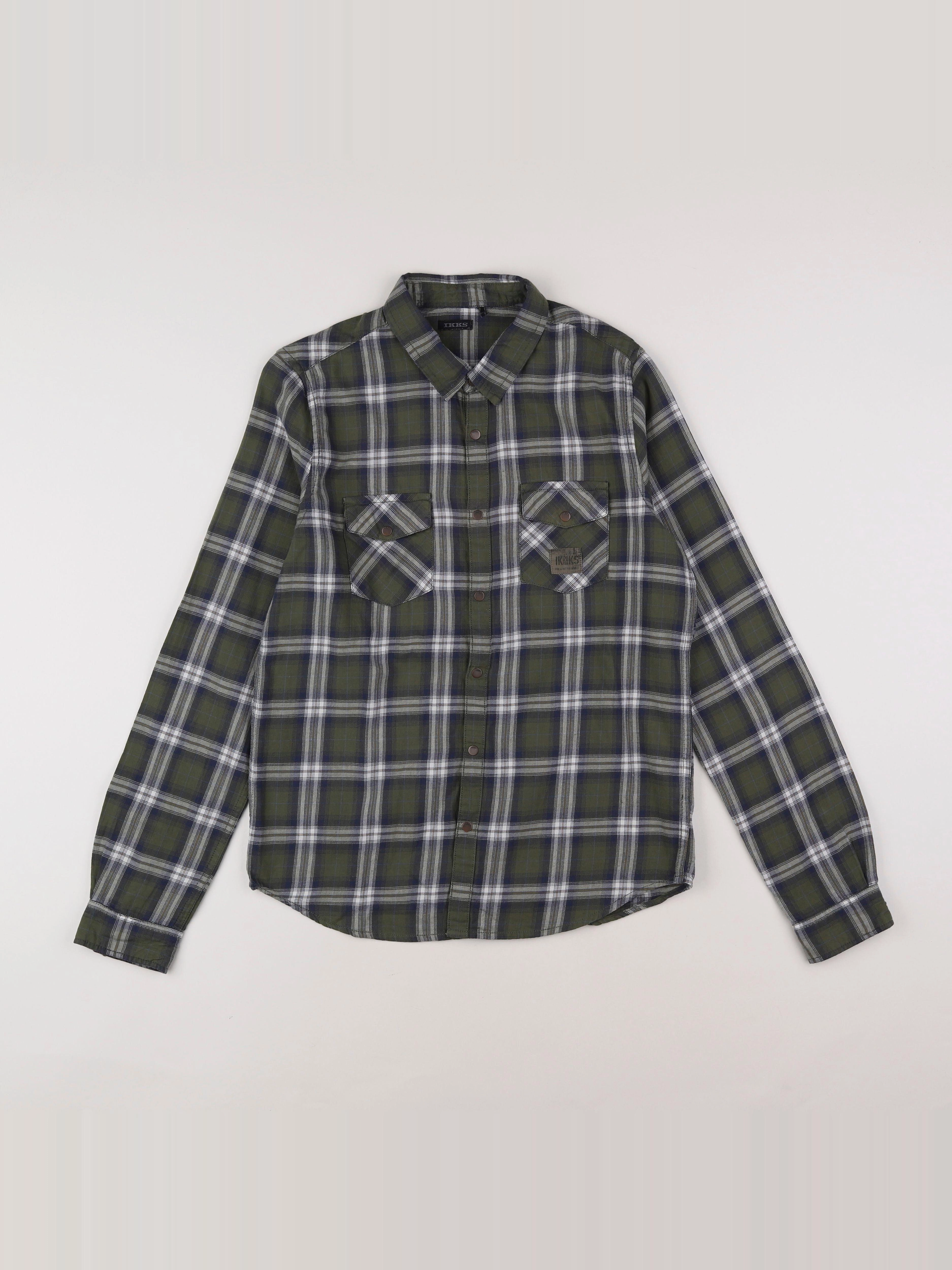 IKKS - chemise vert - 14 ans