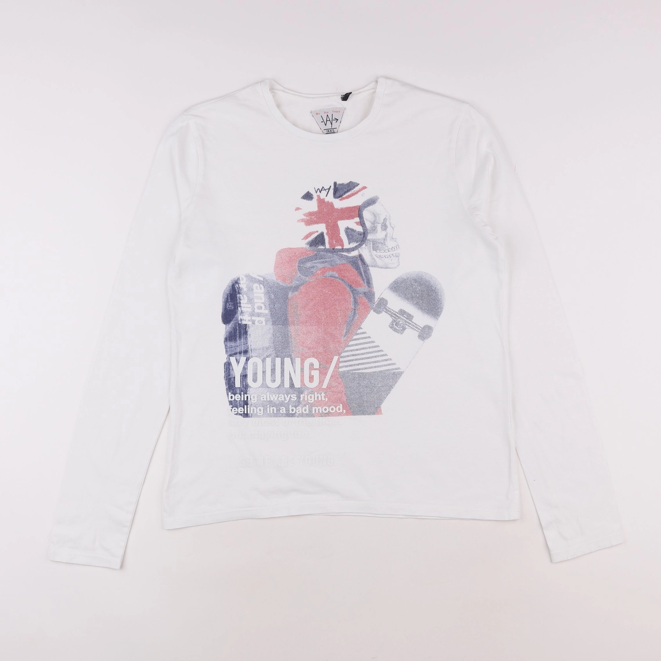 IKKS - tee-shirt blanc - 14 ans