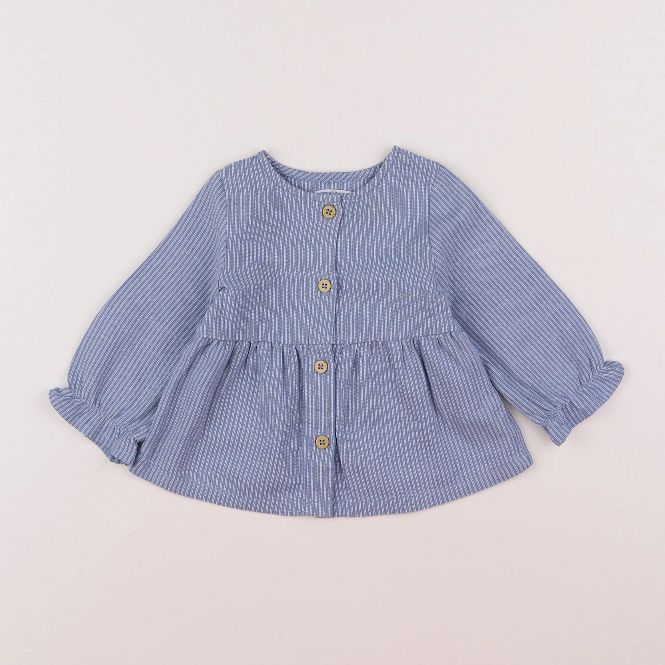 La Redoute - blouse bleu - 6 mois