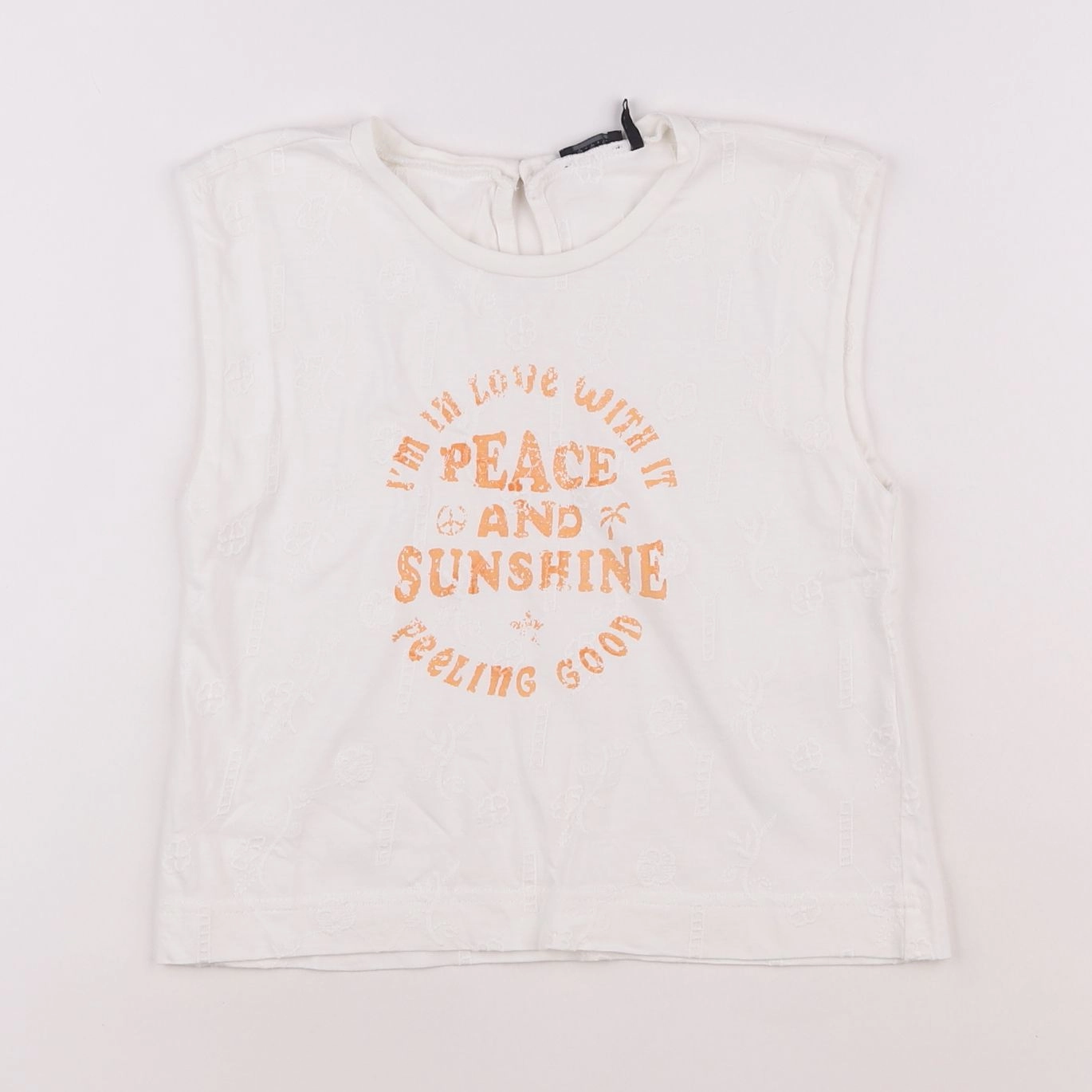IKKS - tee-shirt blanc - 6 ans