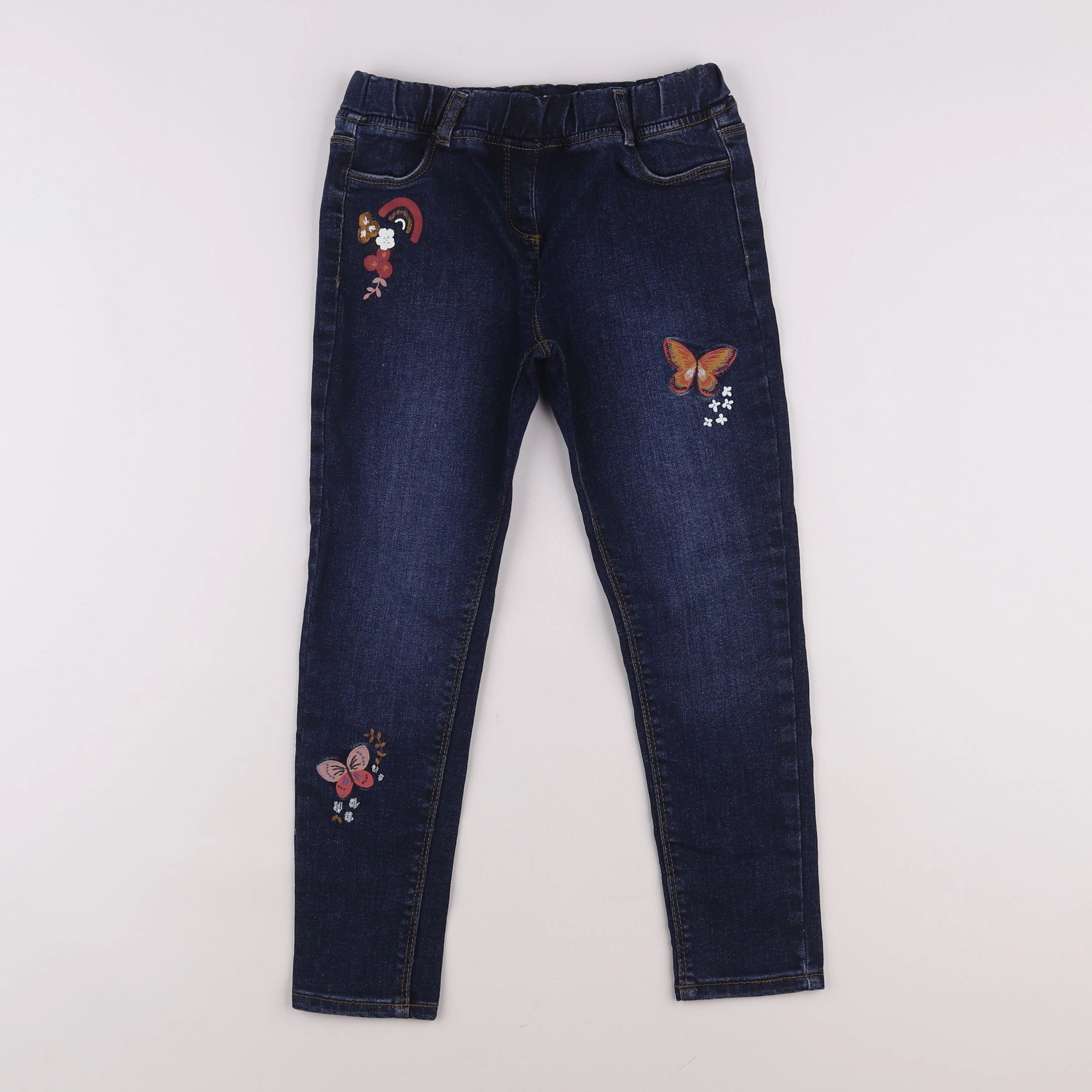 Vertbaudet - jegging bleu - 8 ans