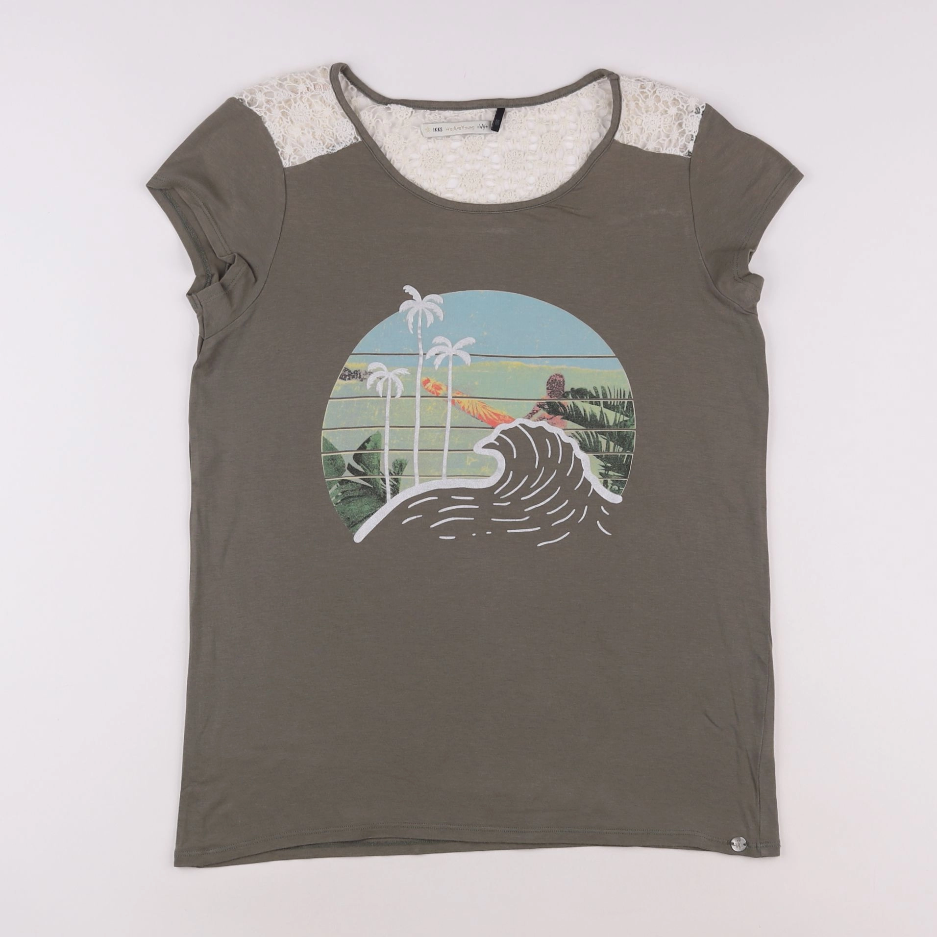 IKKS - tee-shirt vert - 14 ans