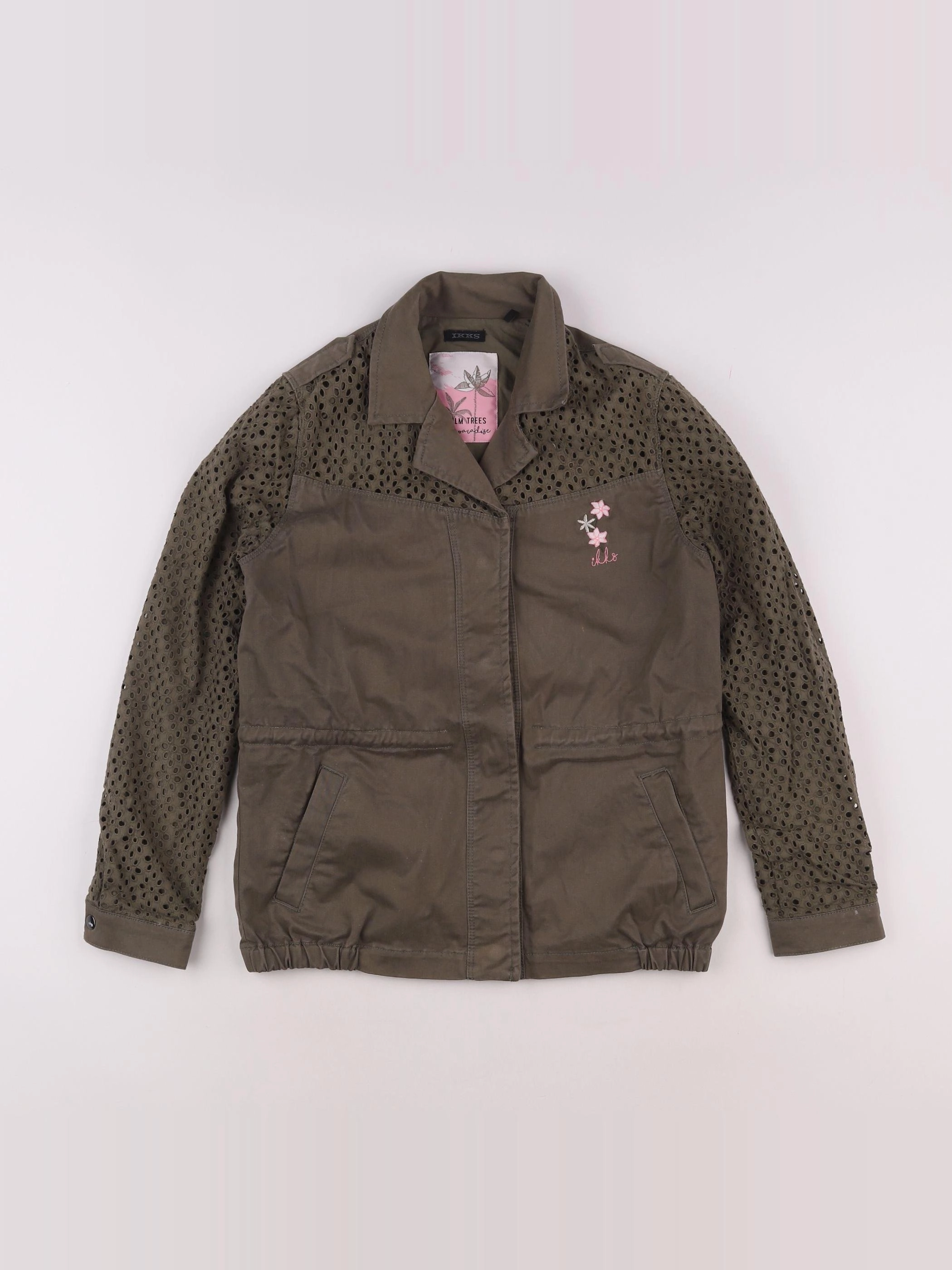 IKKS - veste imprimé au dos vert - 10 ans
