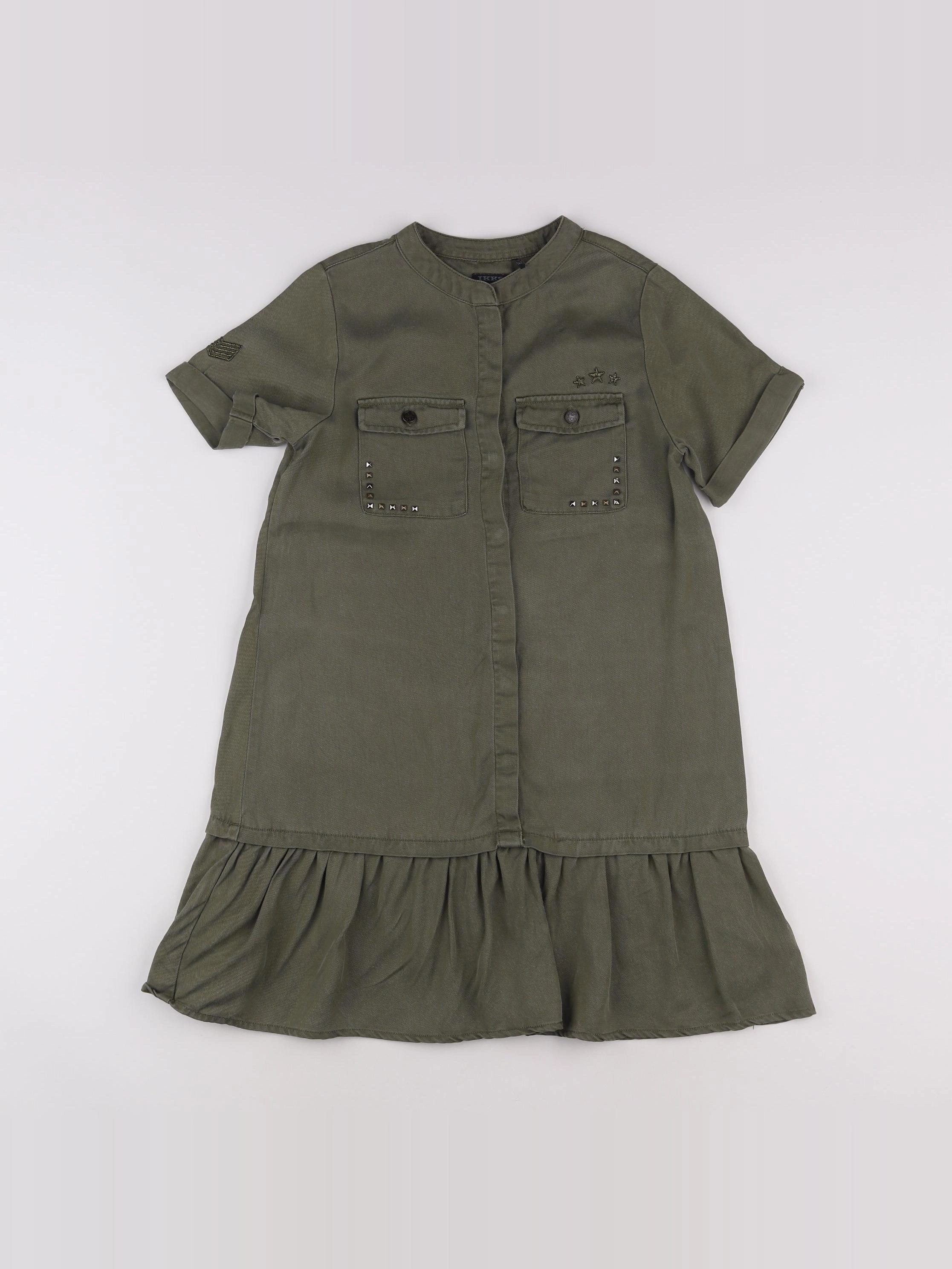 IKKS - robe vert - 10 ans