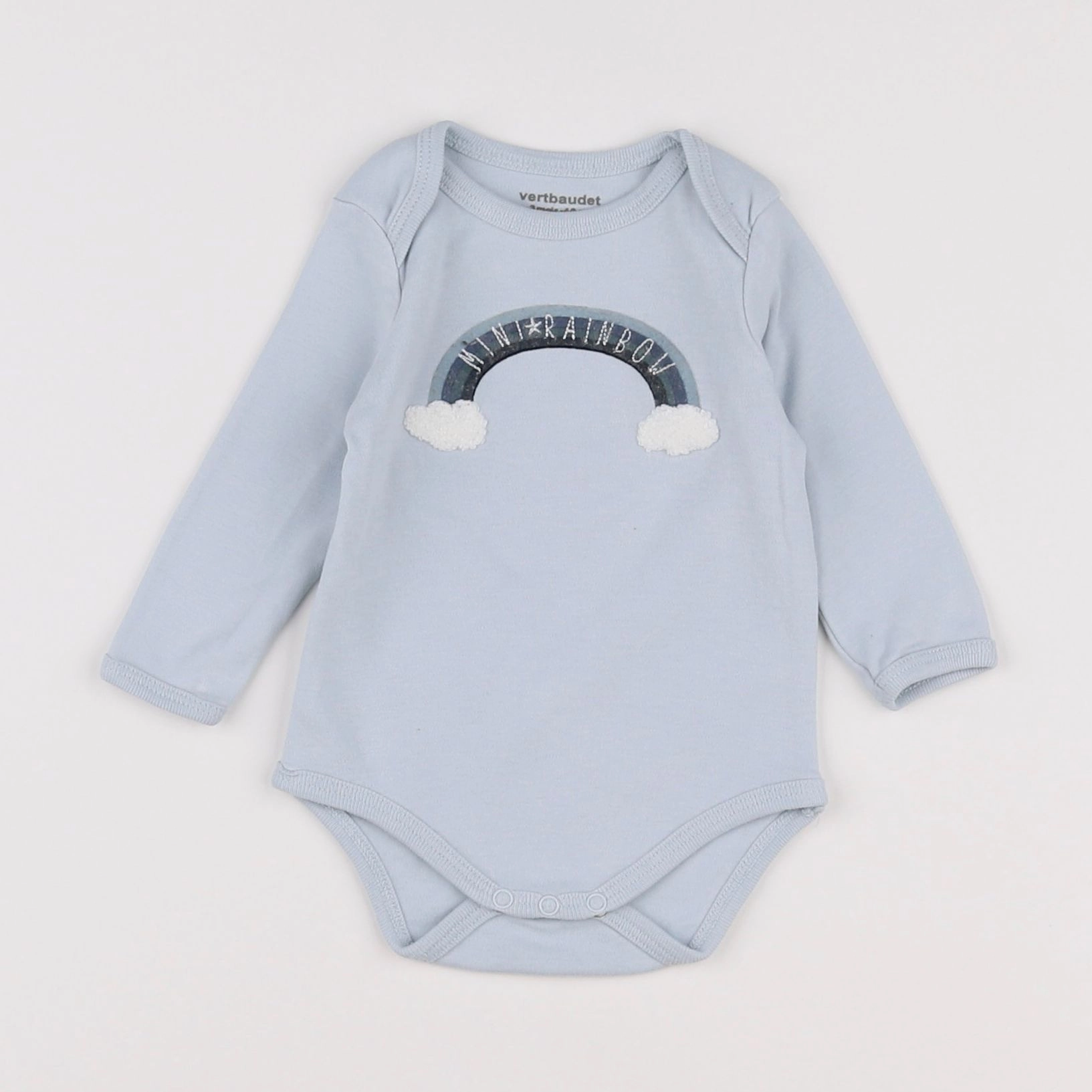 Vertbaudet - body bleu - 3 mois