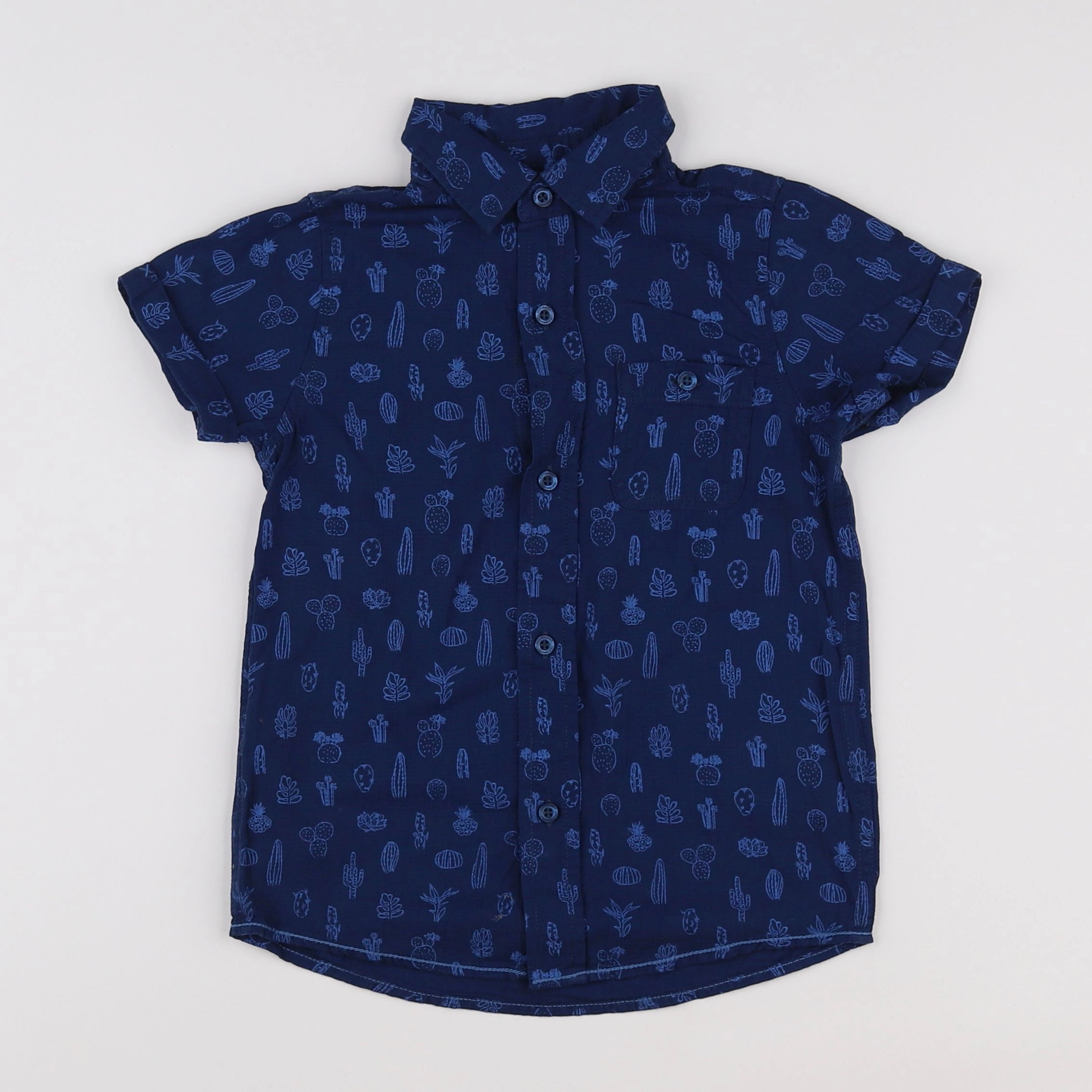 Vertbaudet - chemise bleu - 4 ans