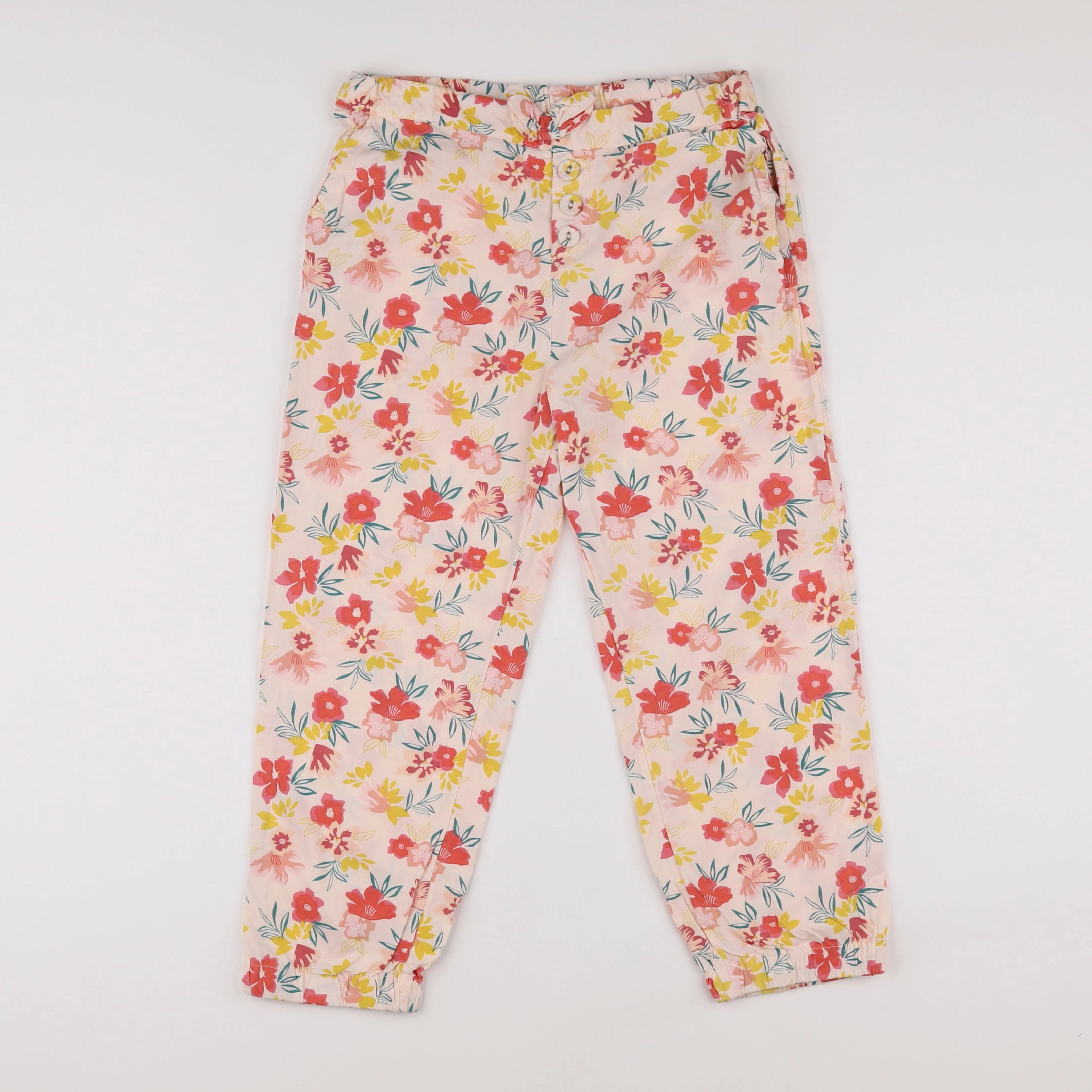 Vertbaudet - pantalon orange - 10 ans