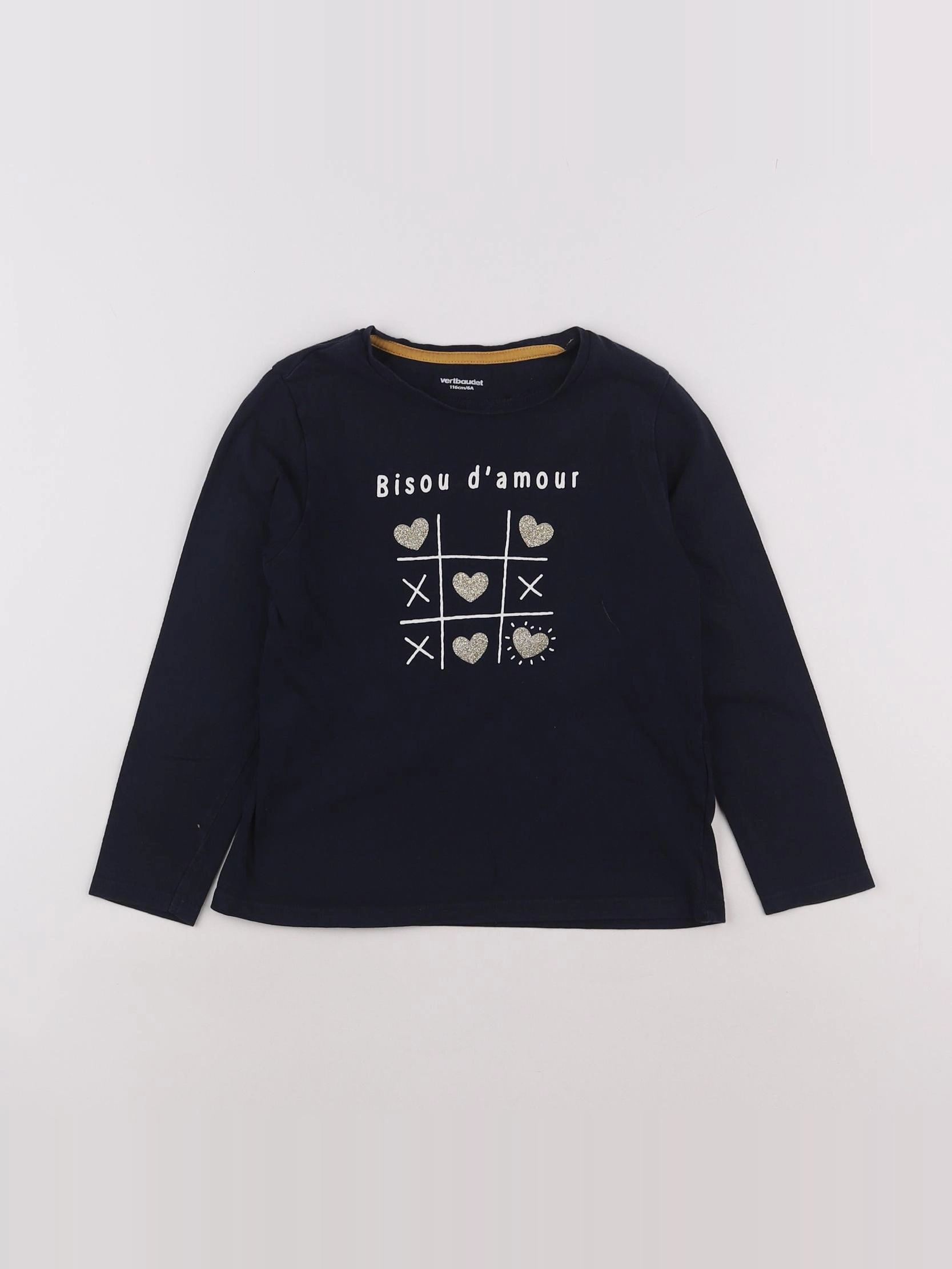 Vertbaudet - tee-shirt bleu - 6 ans