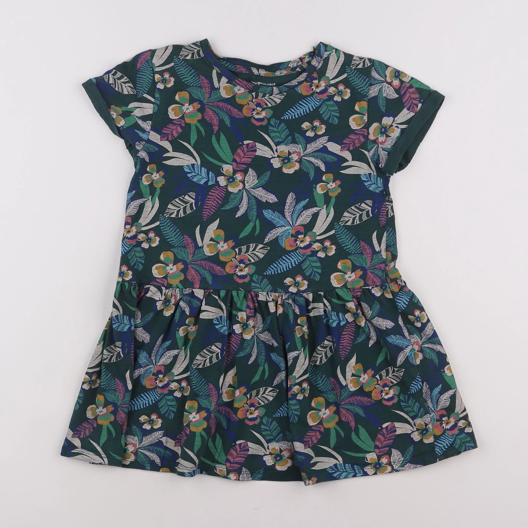 Vertbaudet - robe multicolore - 6 ans