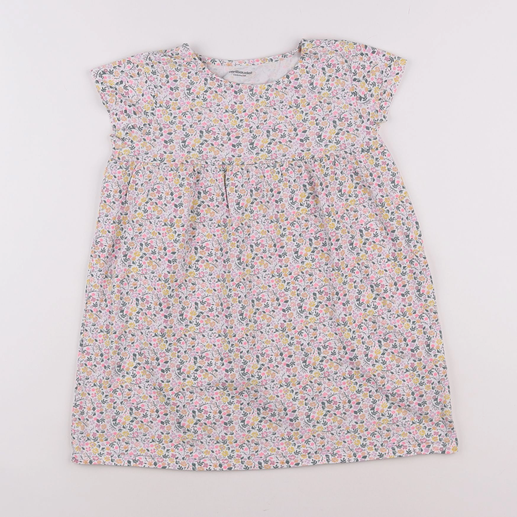 Vertbaudet - robe multicolore - 7 ans