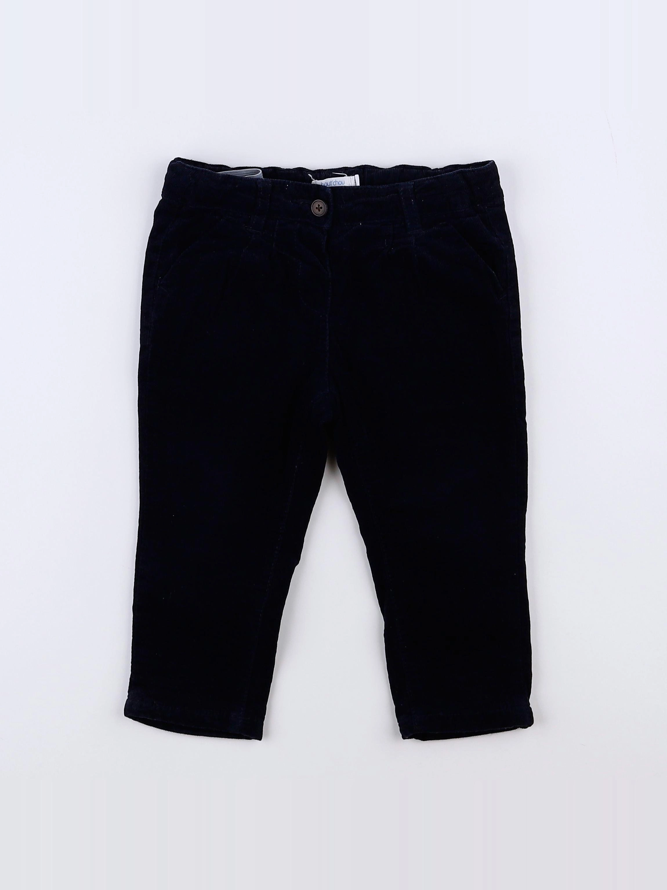 Boutchou - pantalon bleu - 12 mois