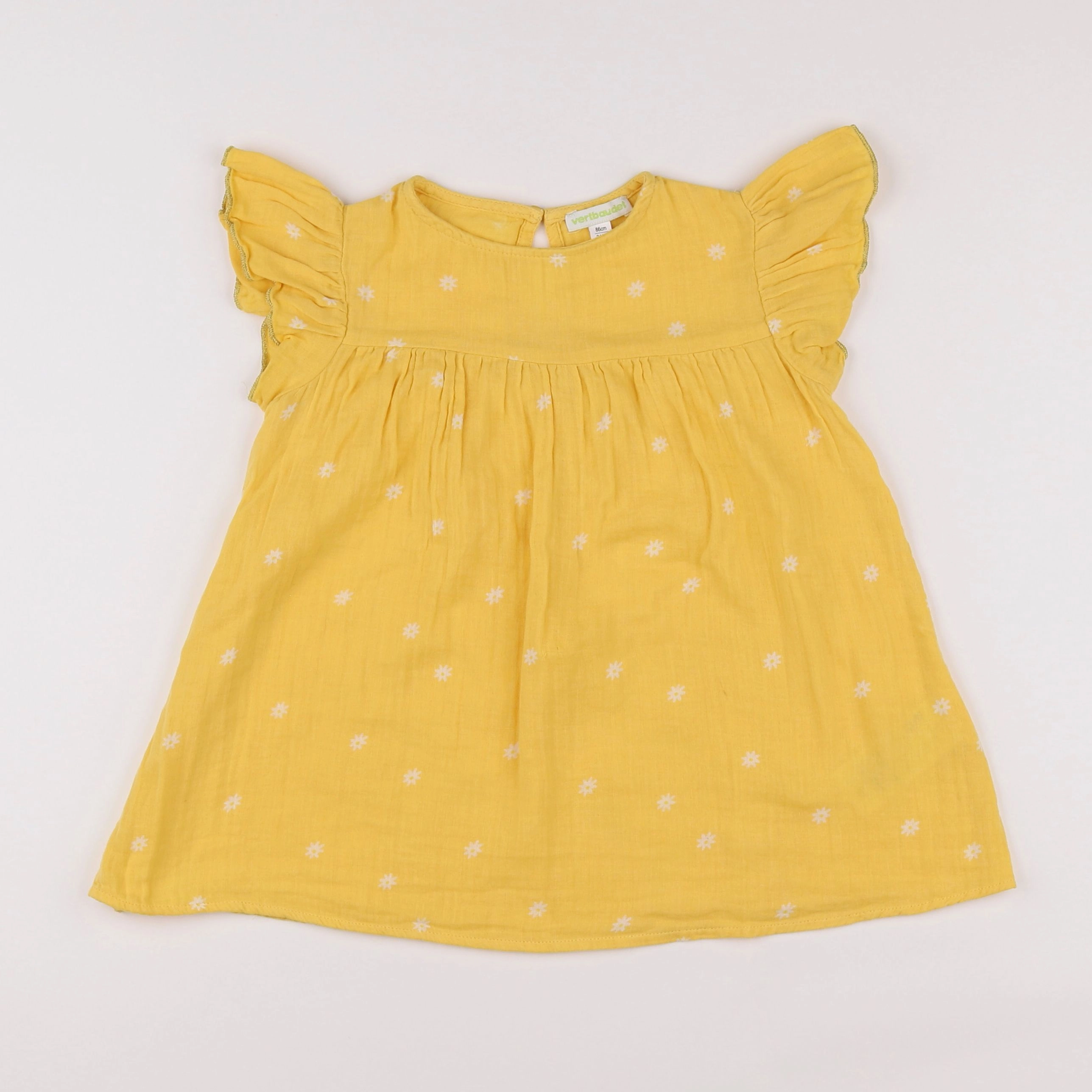 Vertbaudet - robe jaune - 2 ans