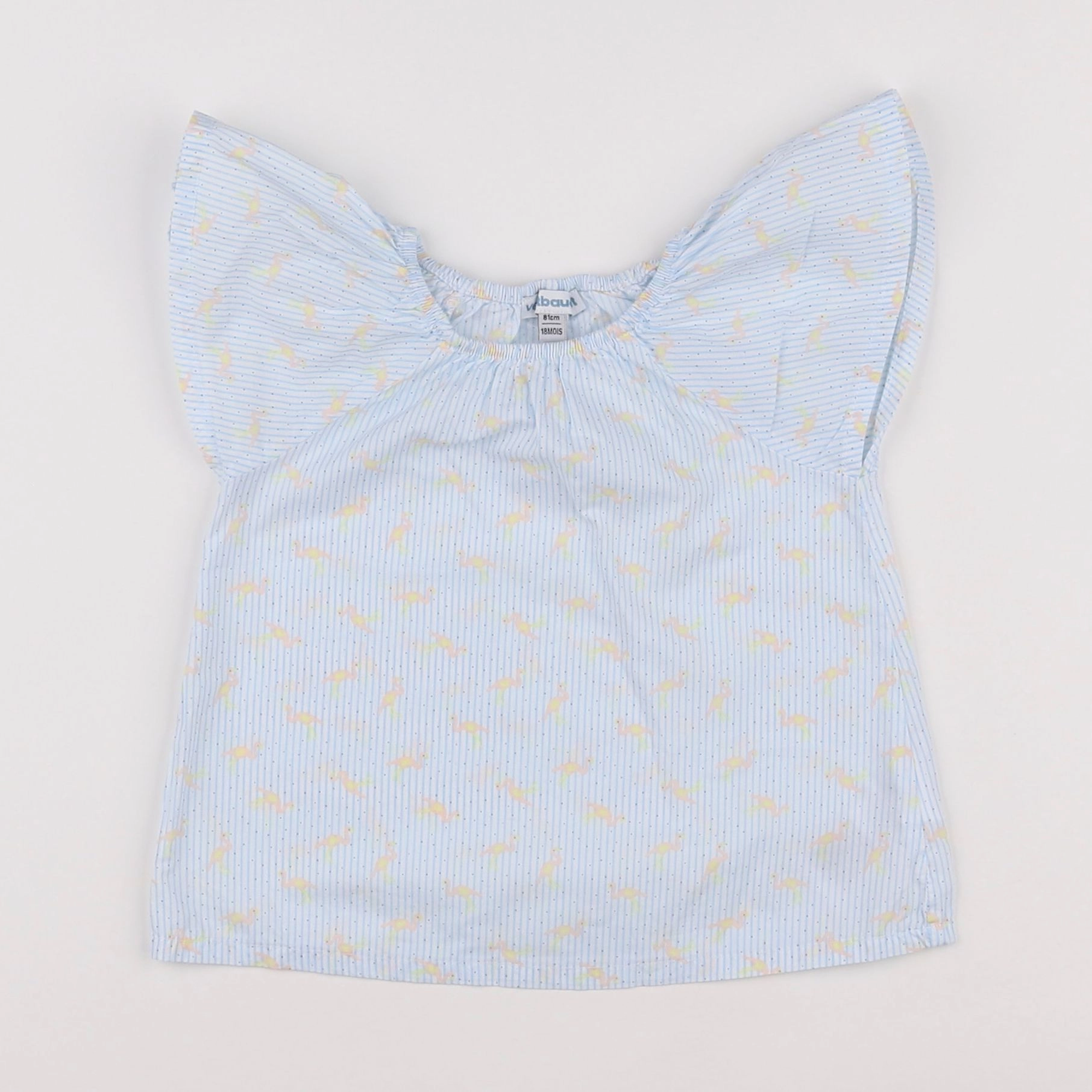 Vertbaudet - blouse bleu - 18 mois