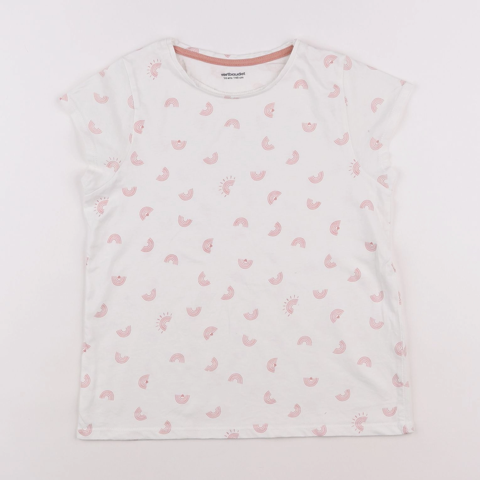 Vertbaudet - tee-shirt blanc - 10 ans