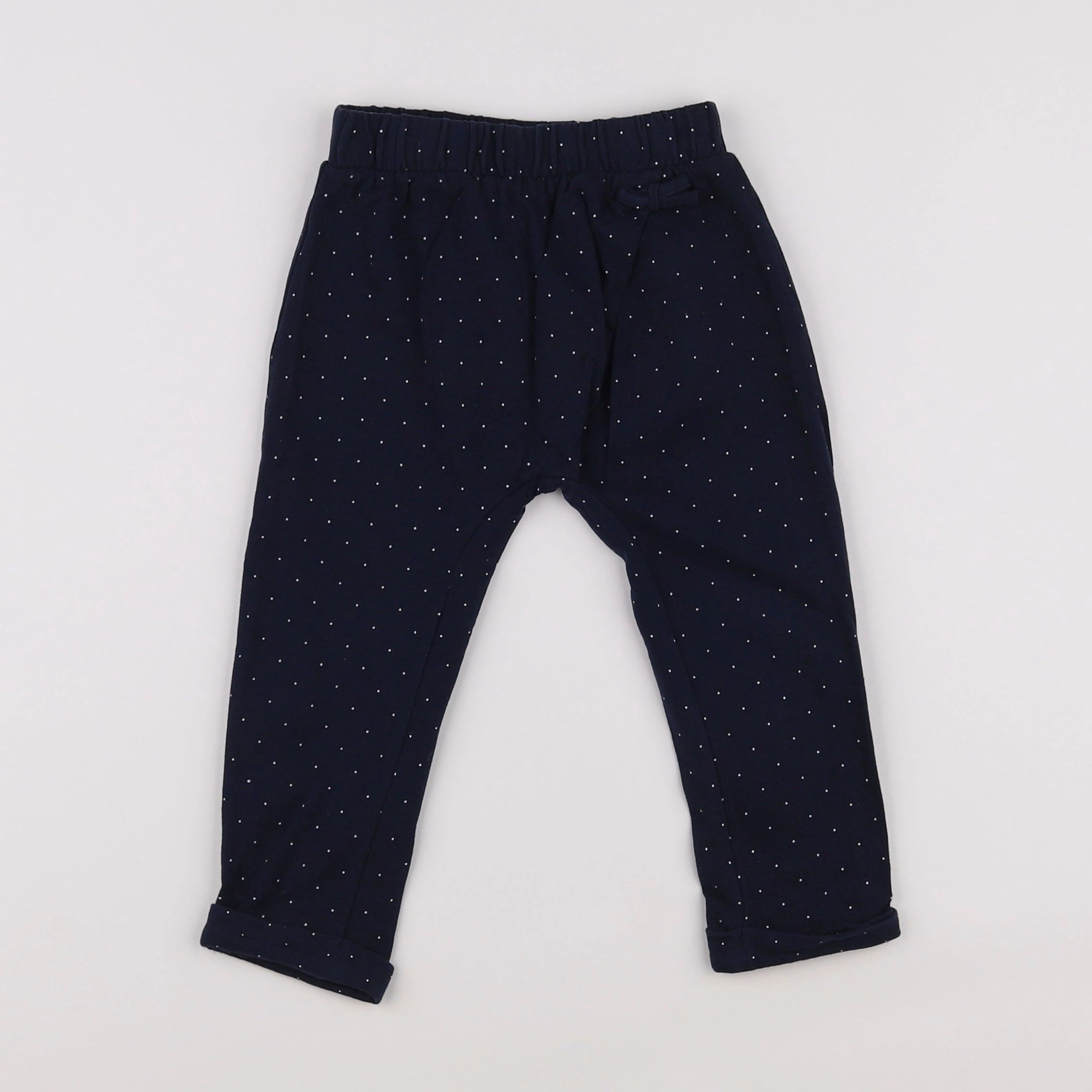 Vertbaudet - pantalon bleu - 9 mois