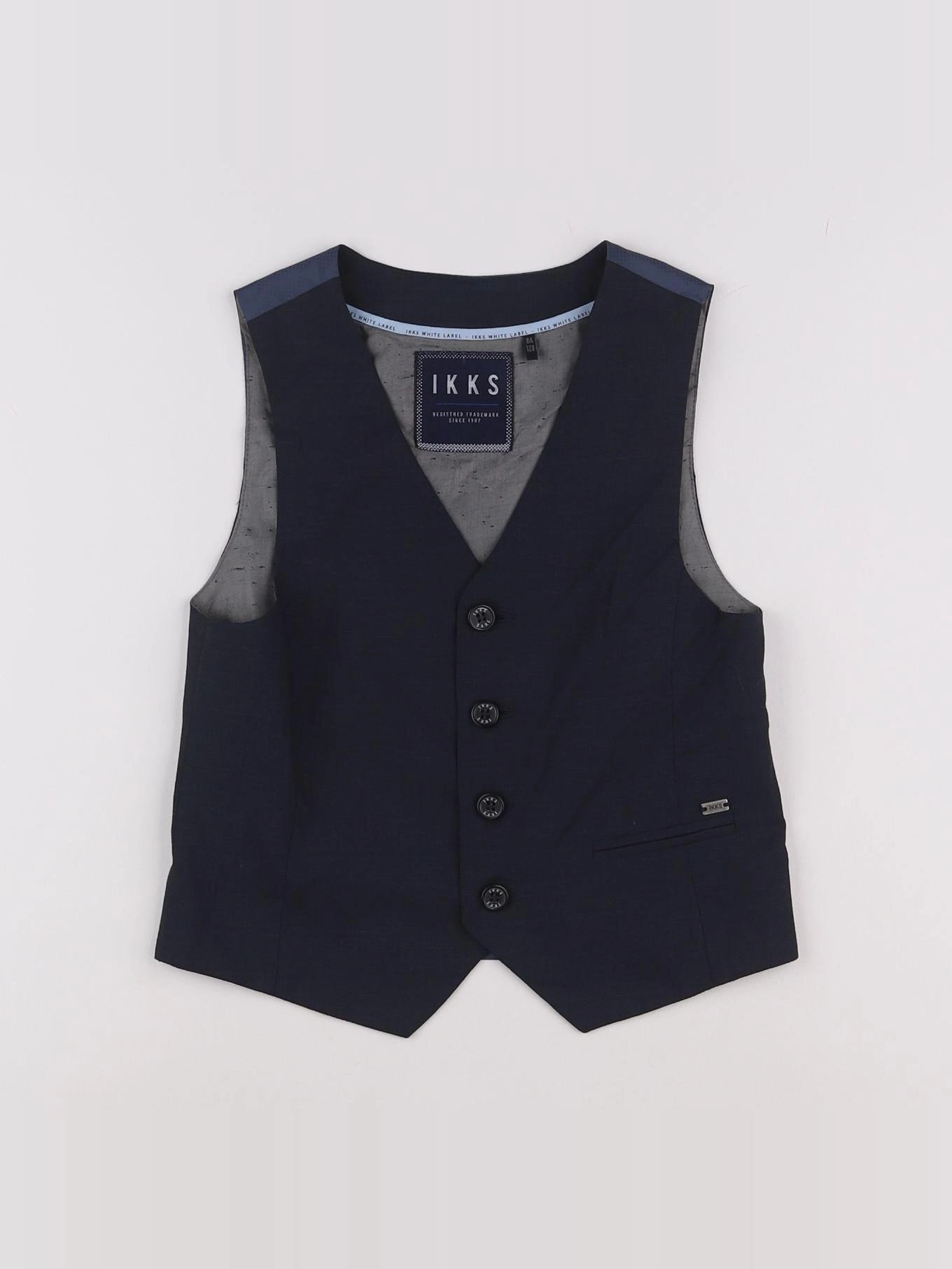 IKKS - gilet bleu - 8 ans