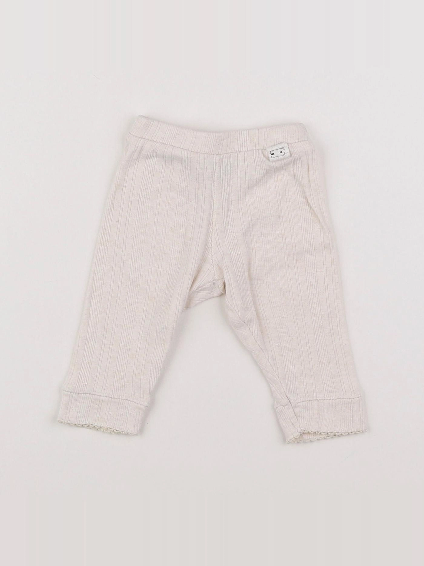 Tape à l'oeil - legging beige - 3 mois