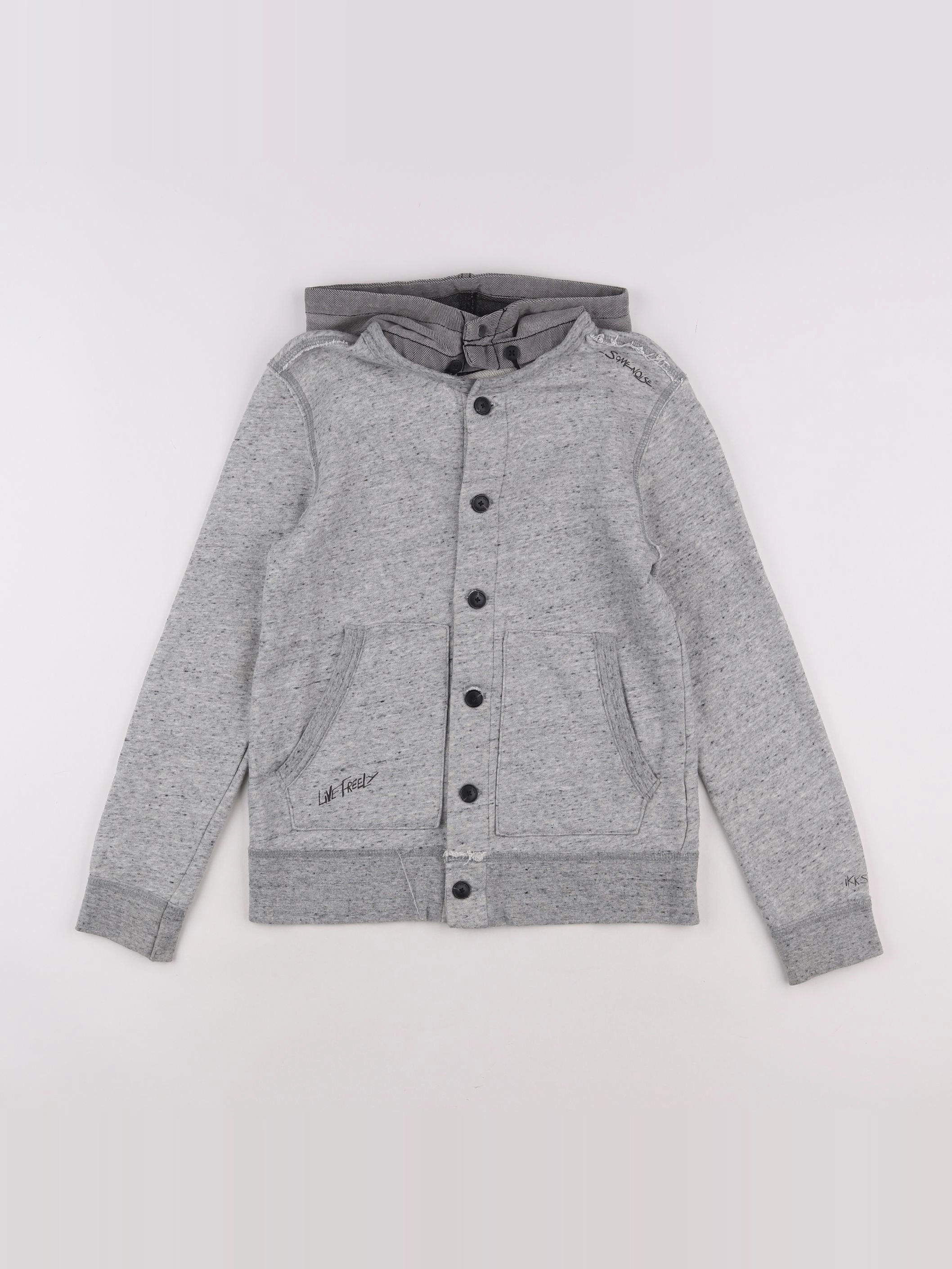 IKKS - gilet gris - 10 ans