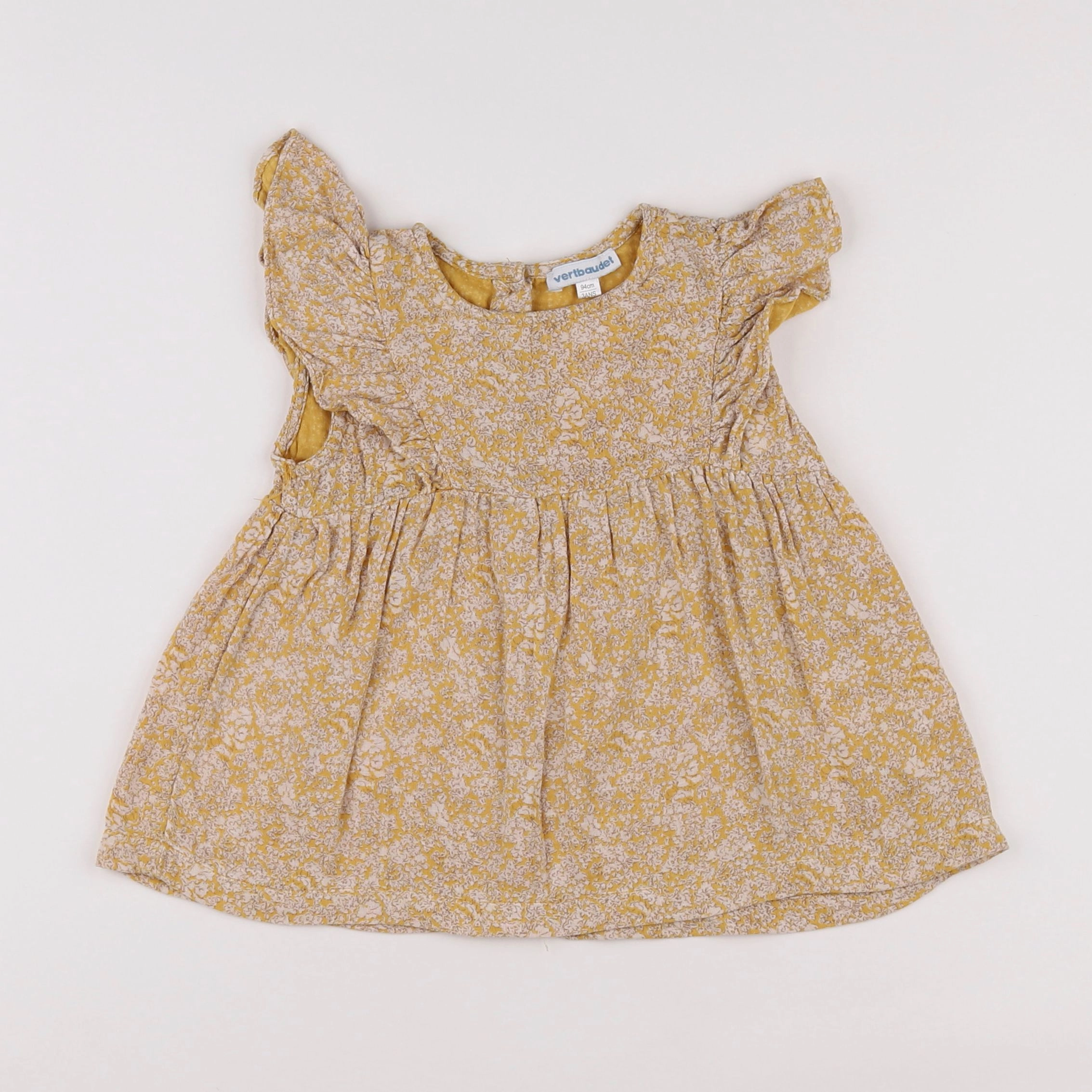 Vertbaudet - blouse jaune - 3 ans