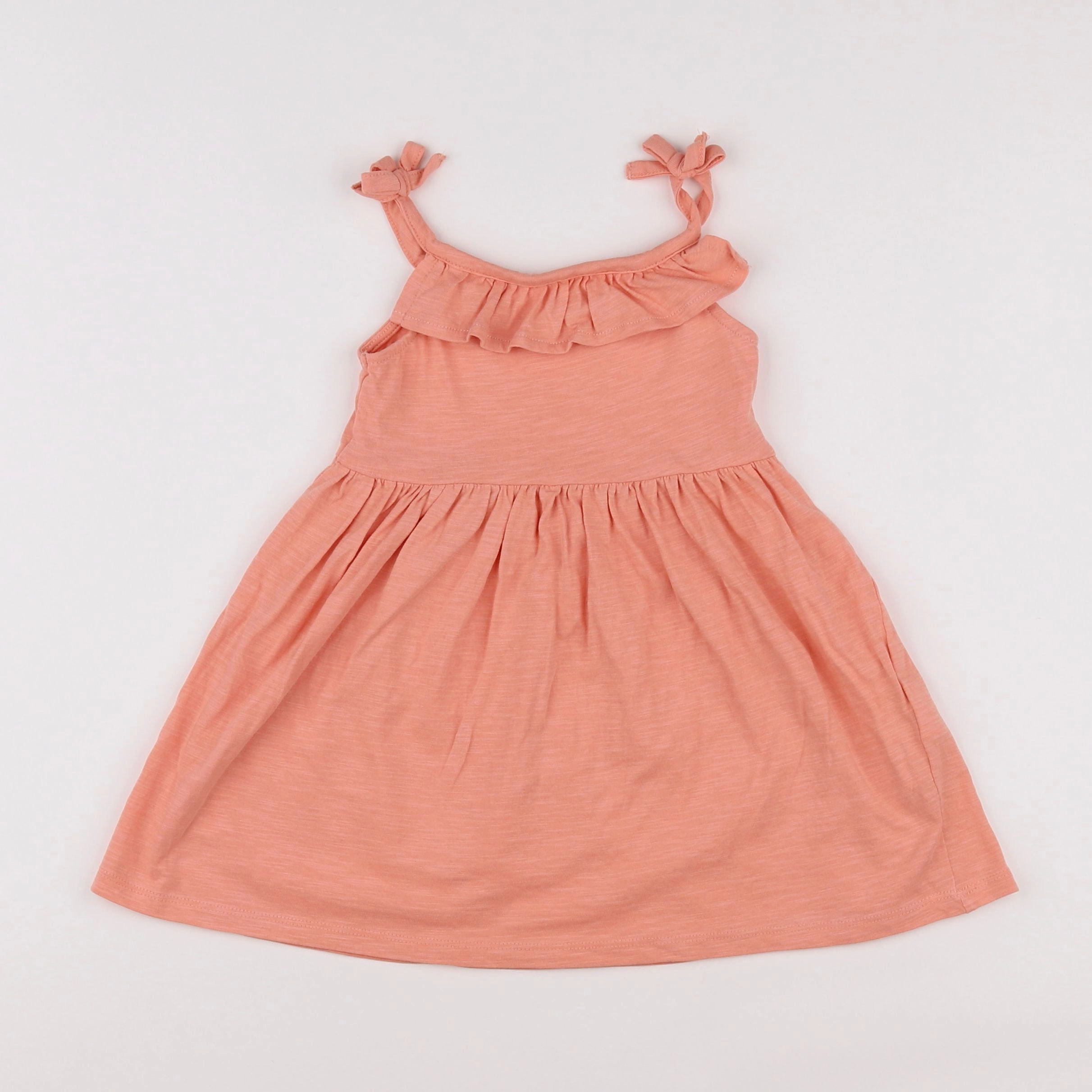 Vertbaudet - robe orange - 2 ans