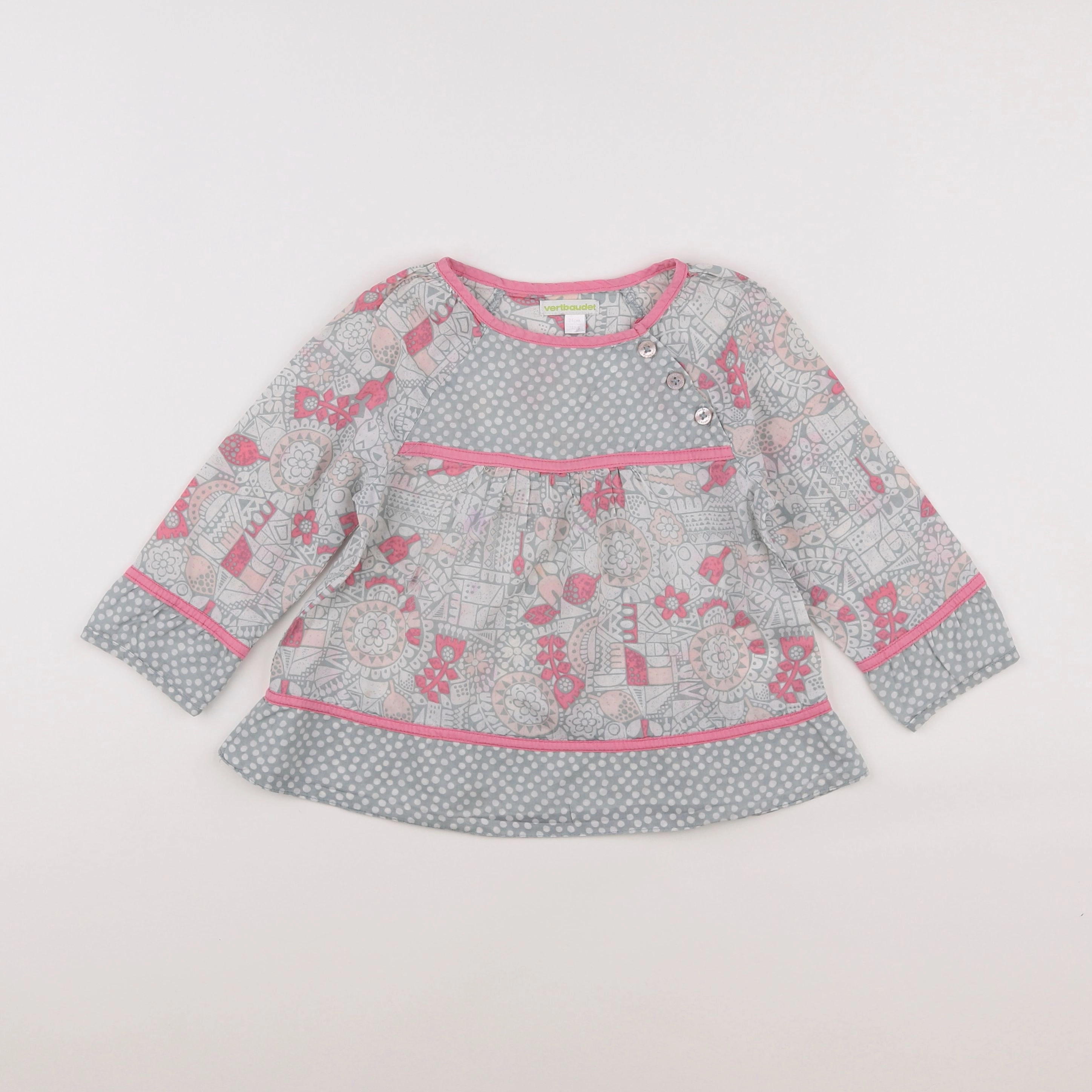 Vertbaudet - blouse multicolore - 3 ans