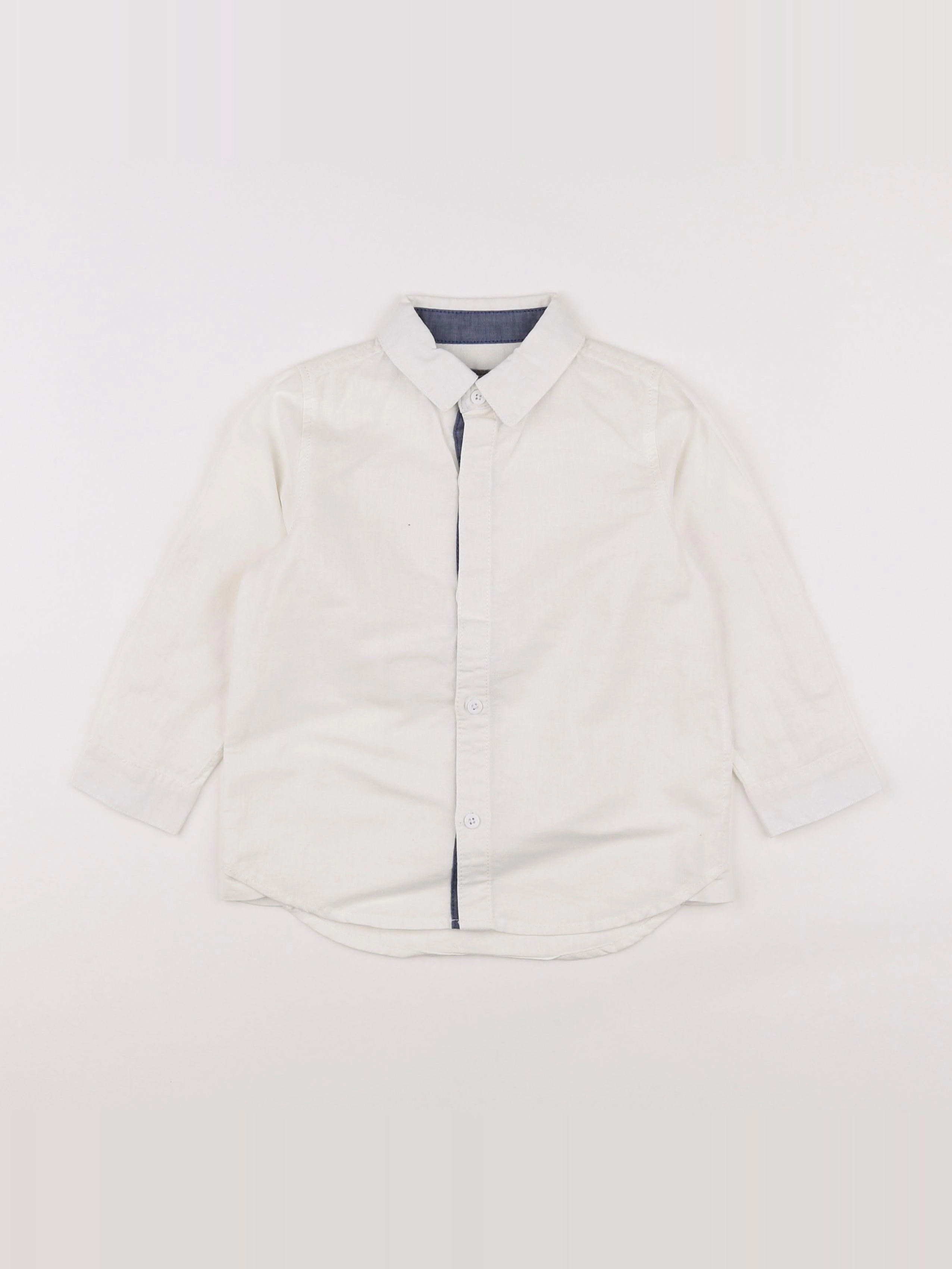 Vertbaudet - chemise blanc - 3 ans