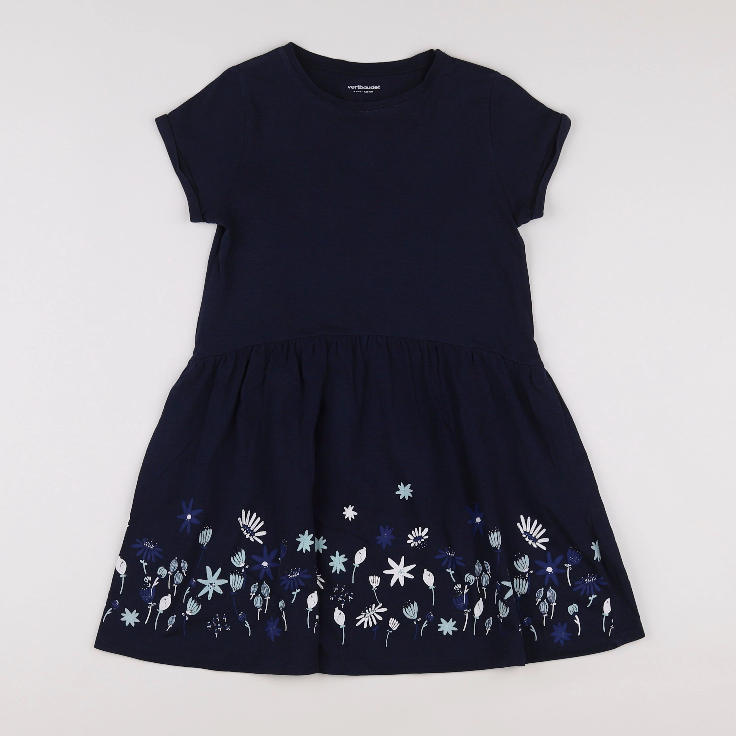Vertbaudet - robe bleu - 8 ans