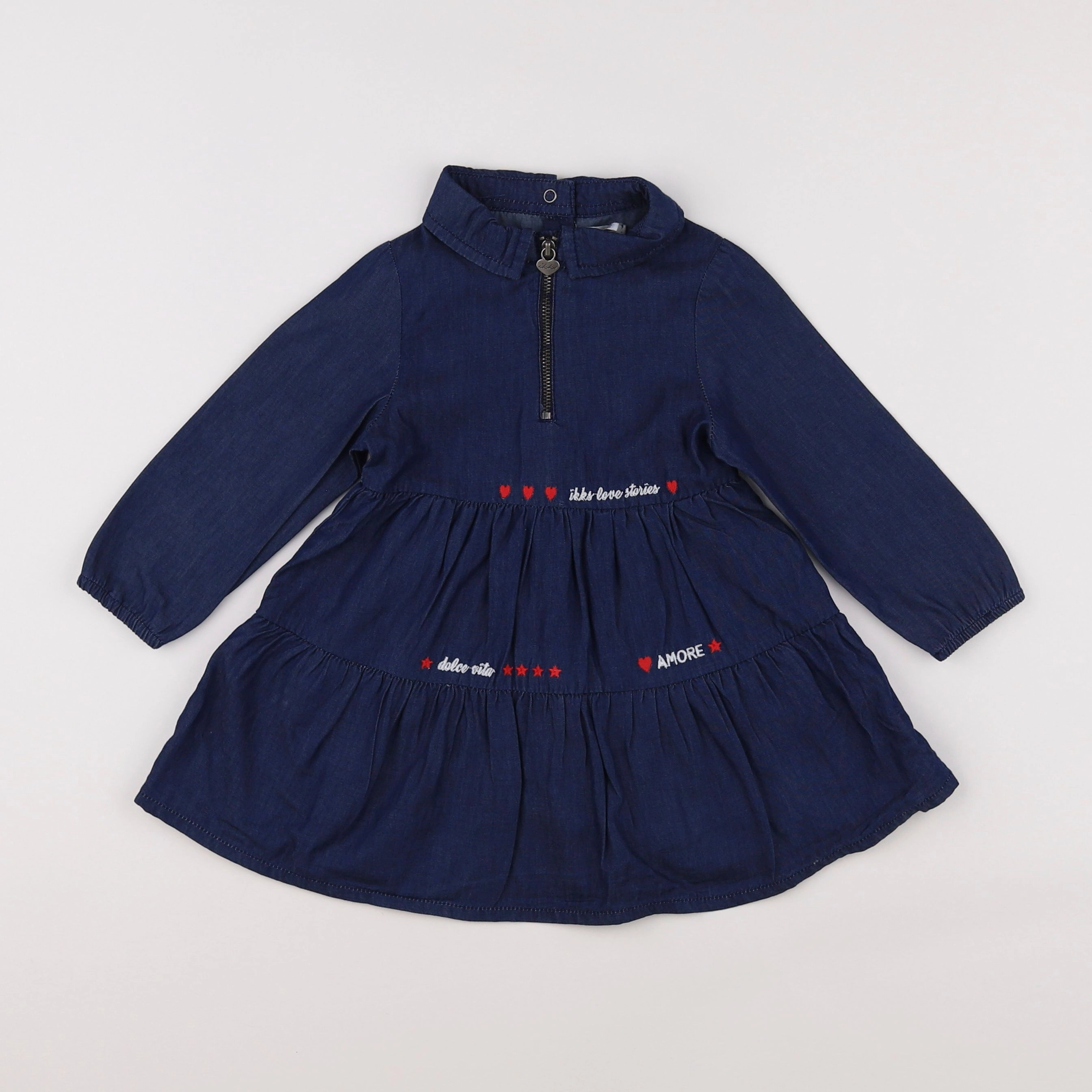IKKS - robe bleu - 18 mois