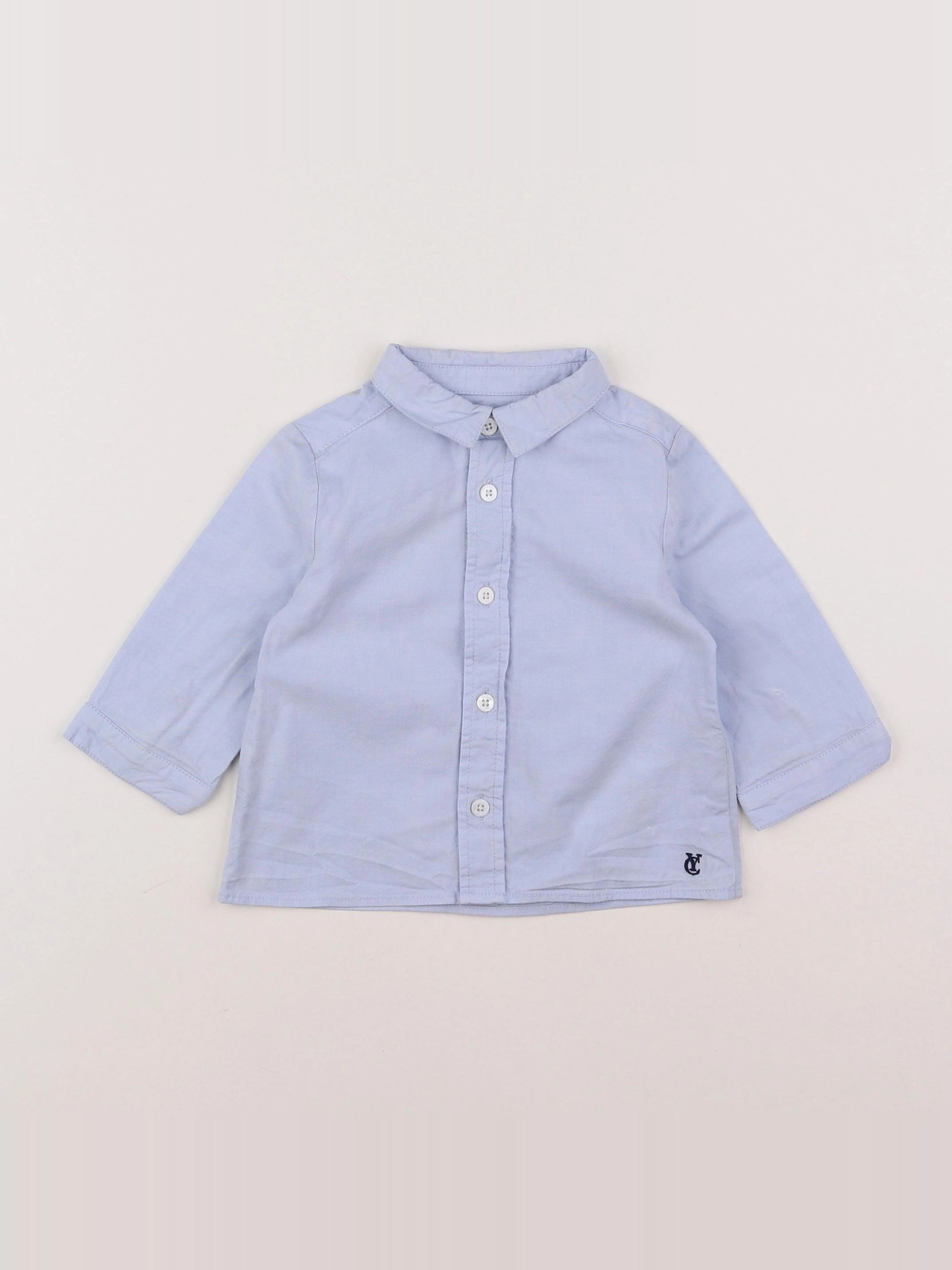 Cyrillus - chemise bleu - 9 mois